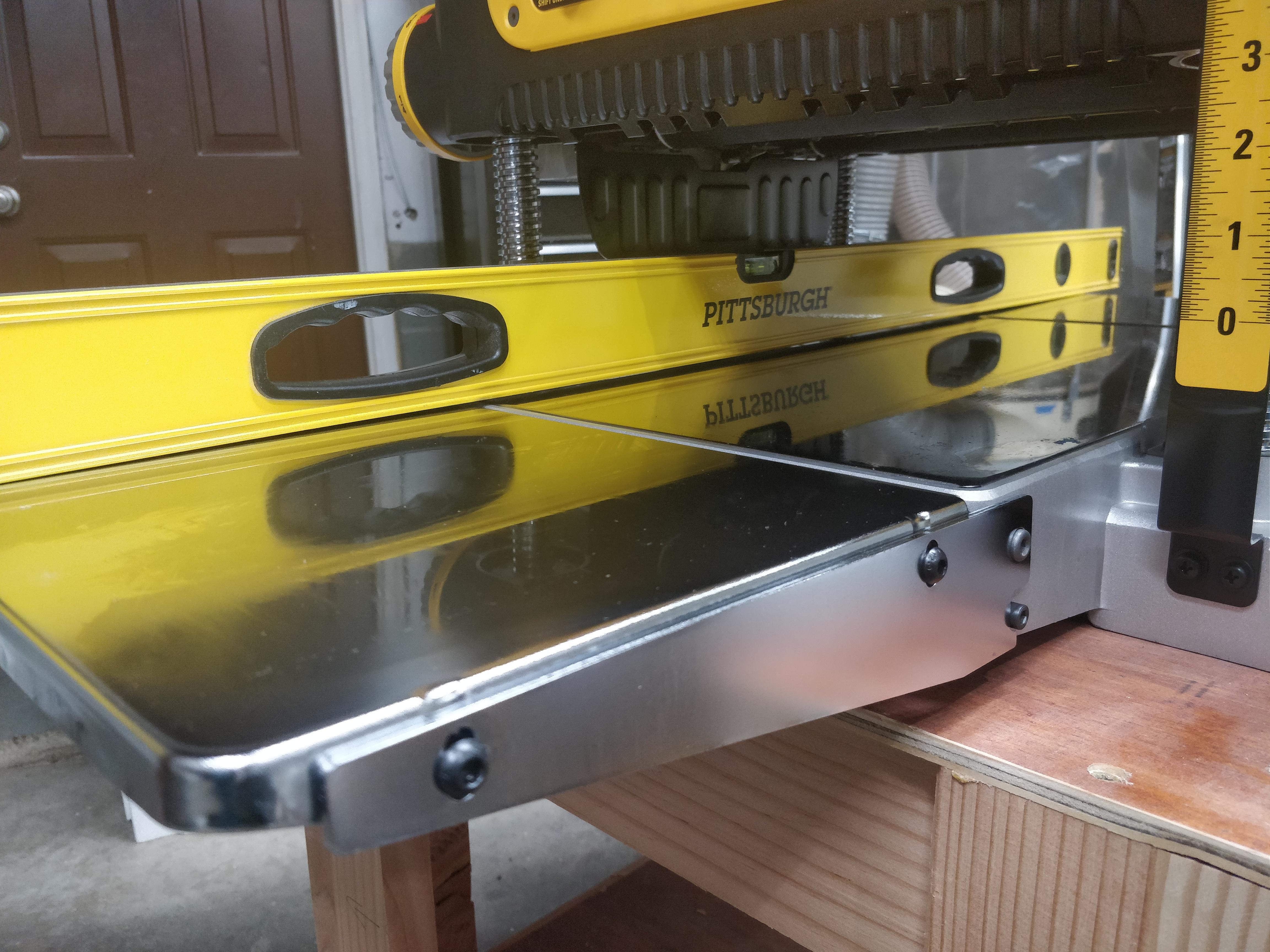 Proper adjustment of DW735 planer tables? r/woodworking