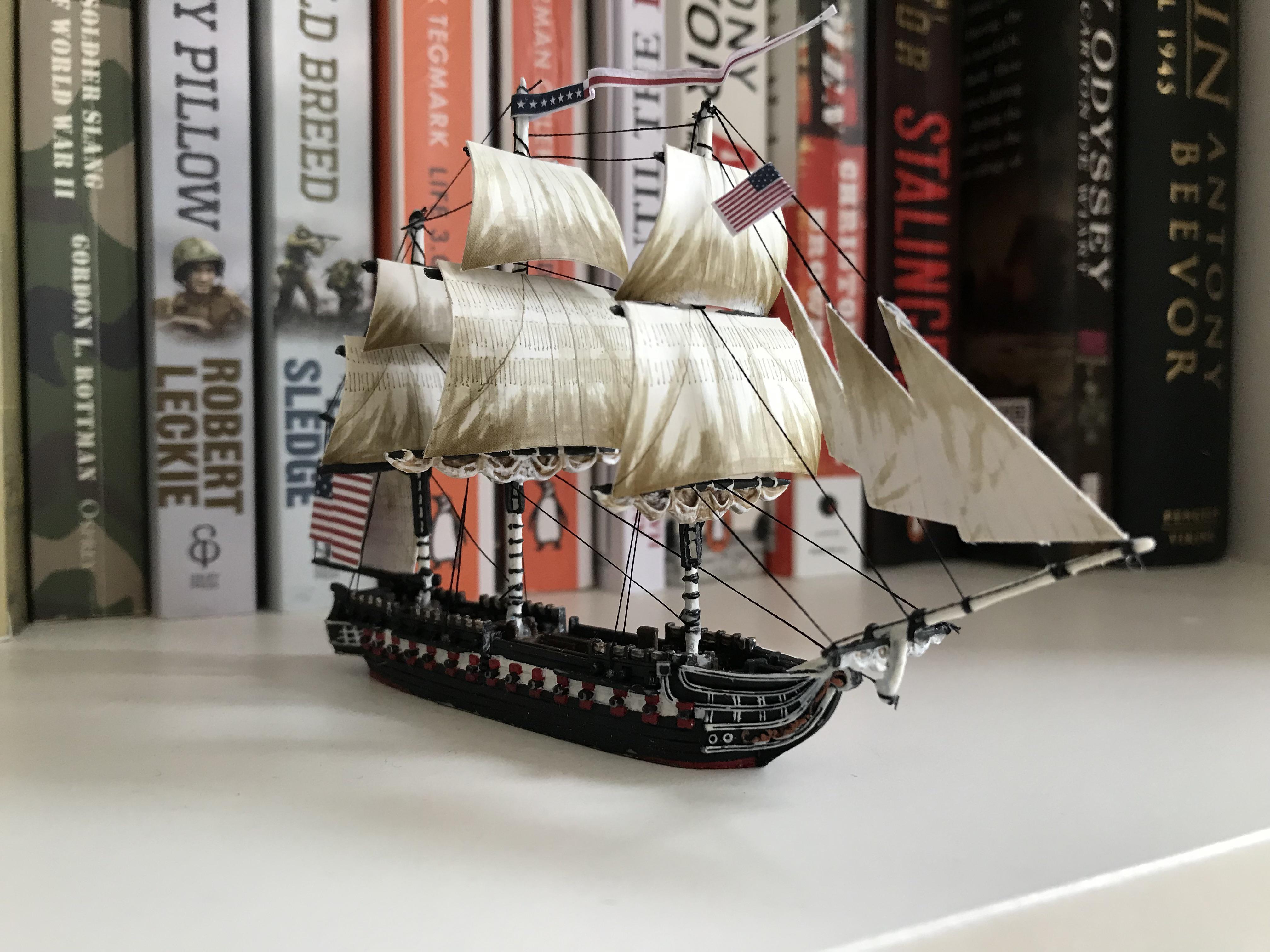 1/700 scale USS Constitution from Warlord Games ‘Black Seas’ series