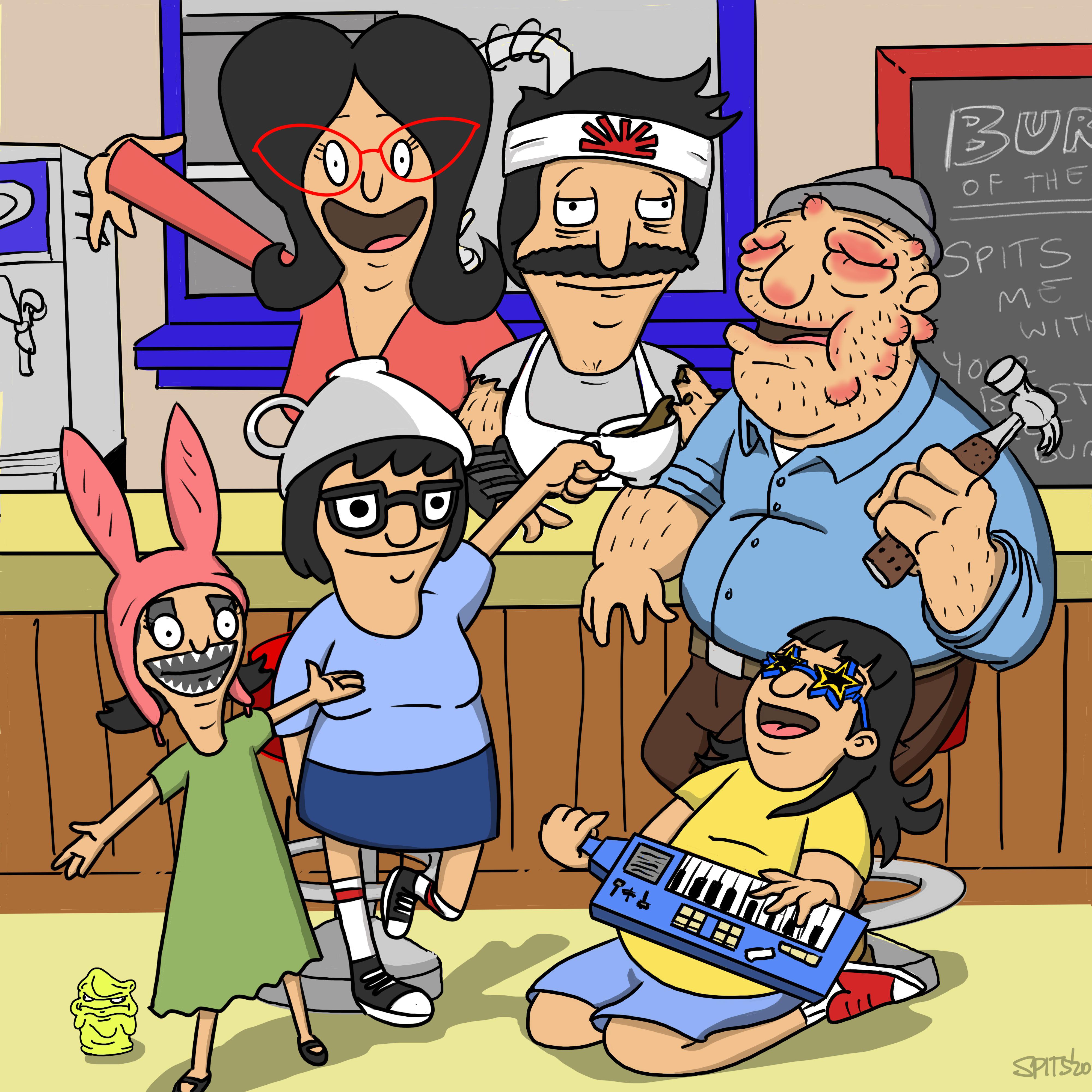 Original Bob’s Burgers Commissioned Fan Art by me, Spits Mullins Art