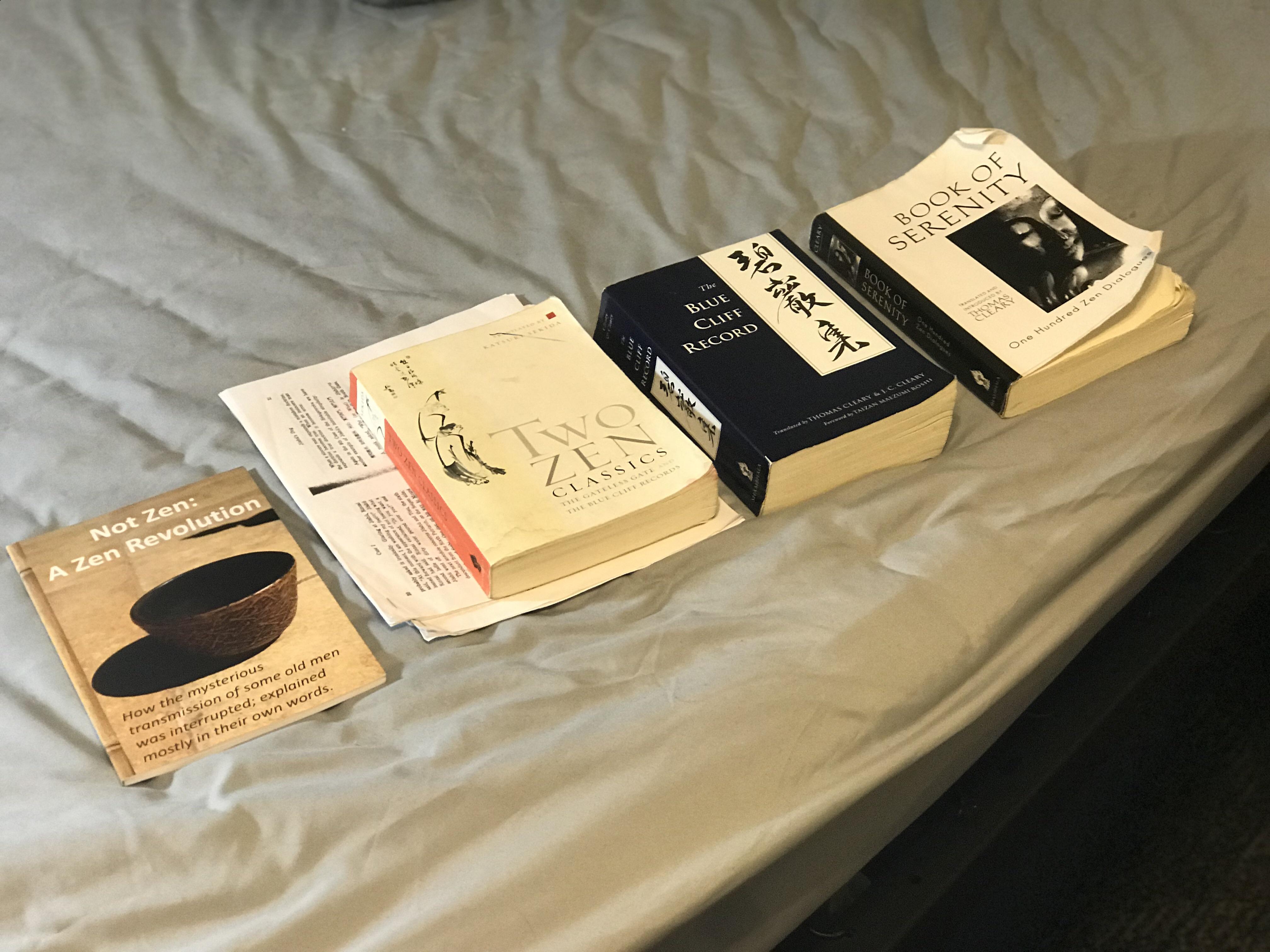 Finally finished reading all the books (we have so far) written by zen