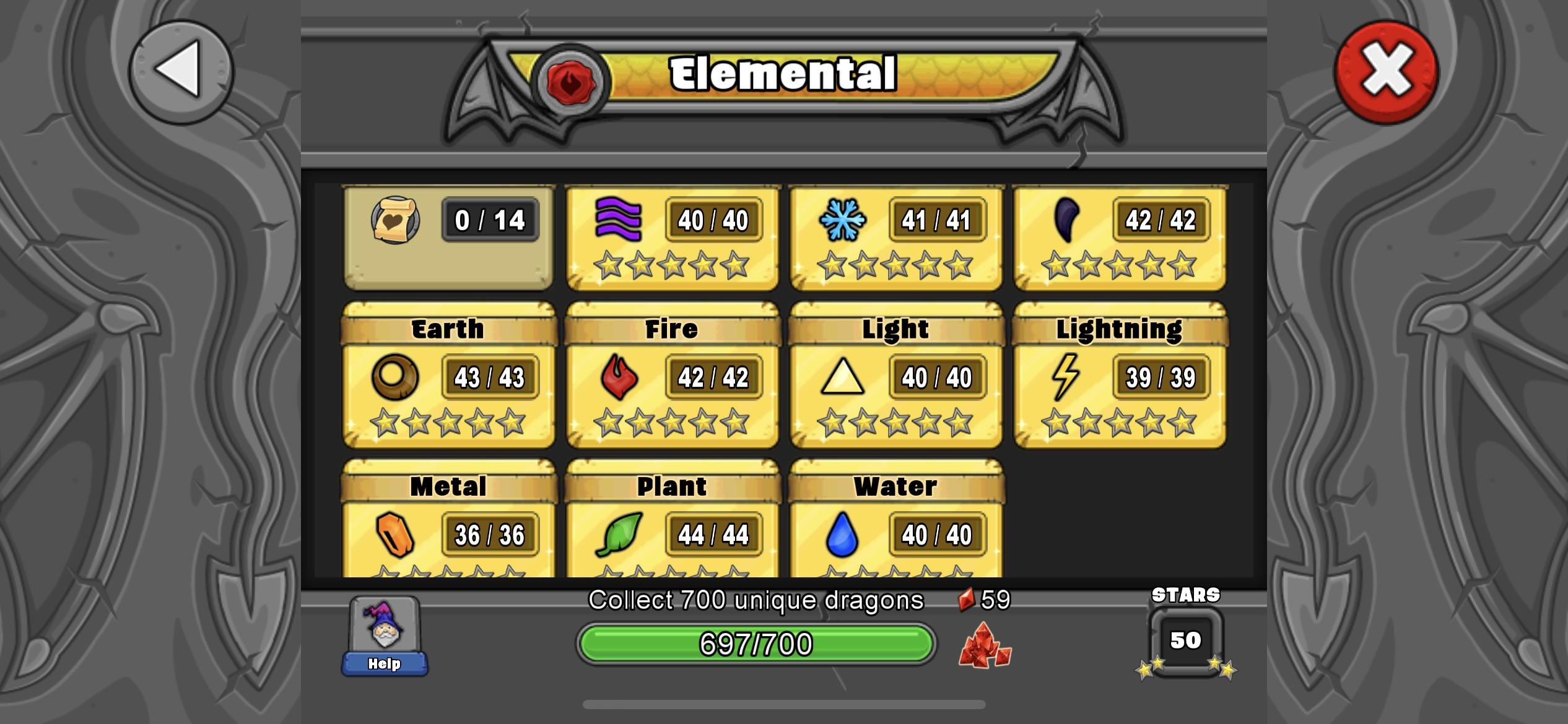 Spent almost 2 years but finally got them all ending with sandstone