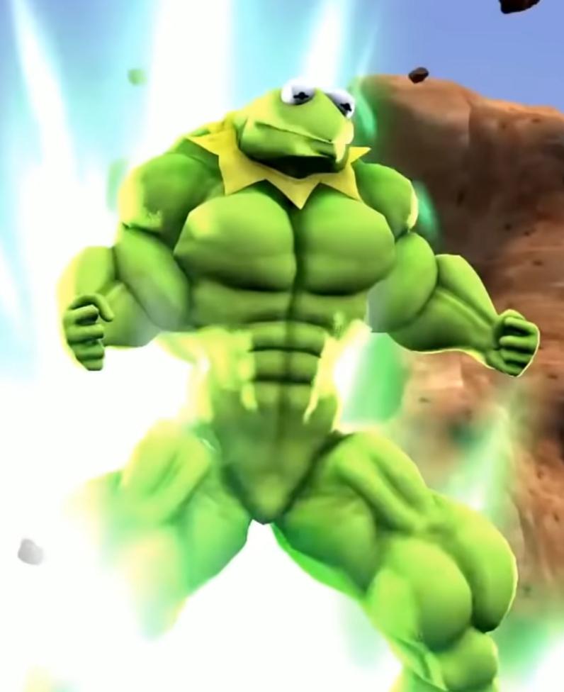 Super Kermit, the strongest muppet there is r/Bossfight