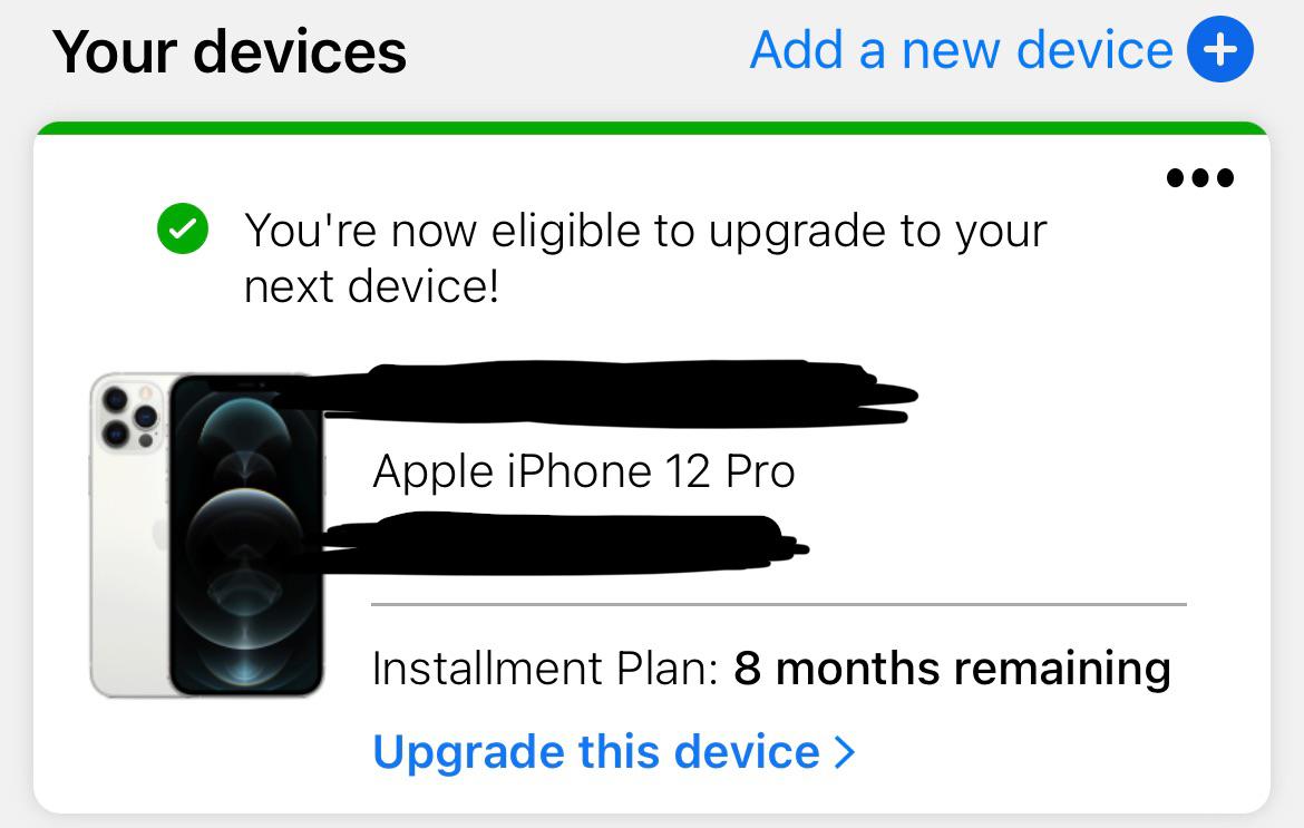 Can I actually still upgrade on an installment plan (paying off over 9mo)? I thought it had to