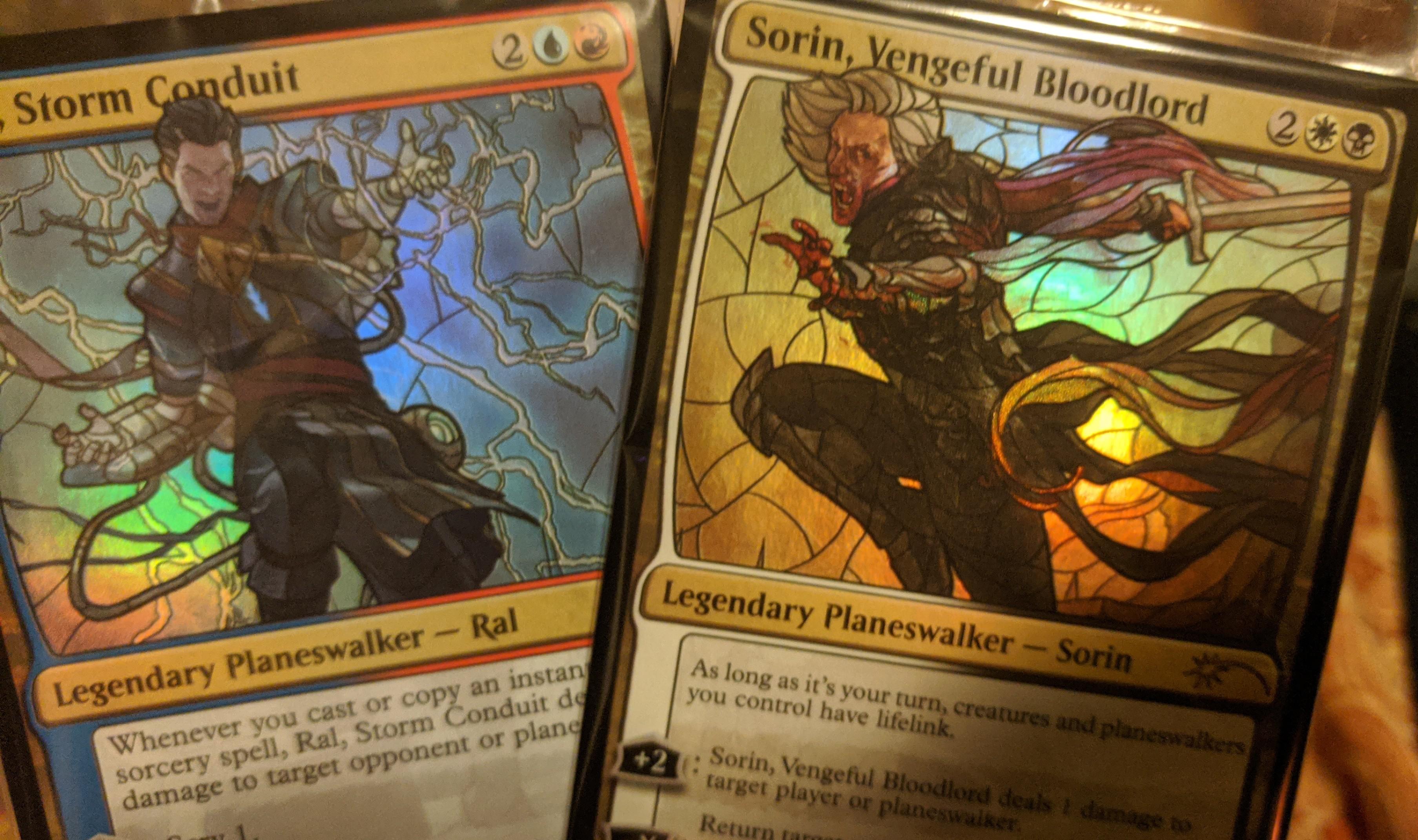 The last secret lair I opened had 2 stained glass planeswalkers inside