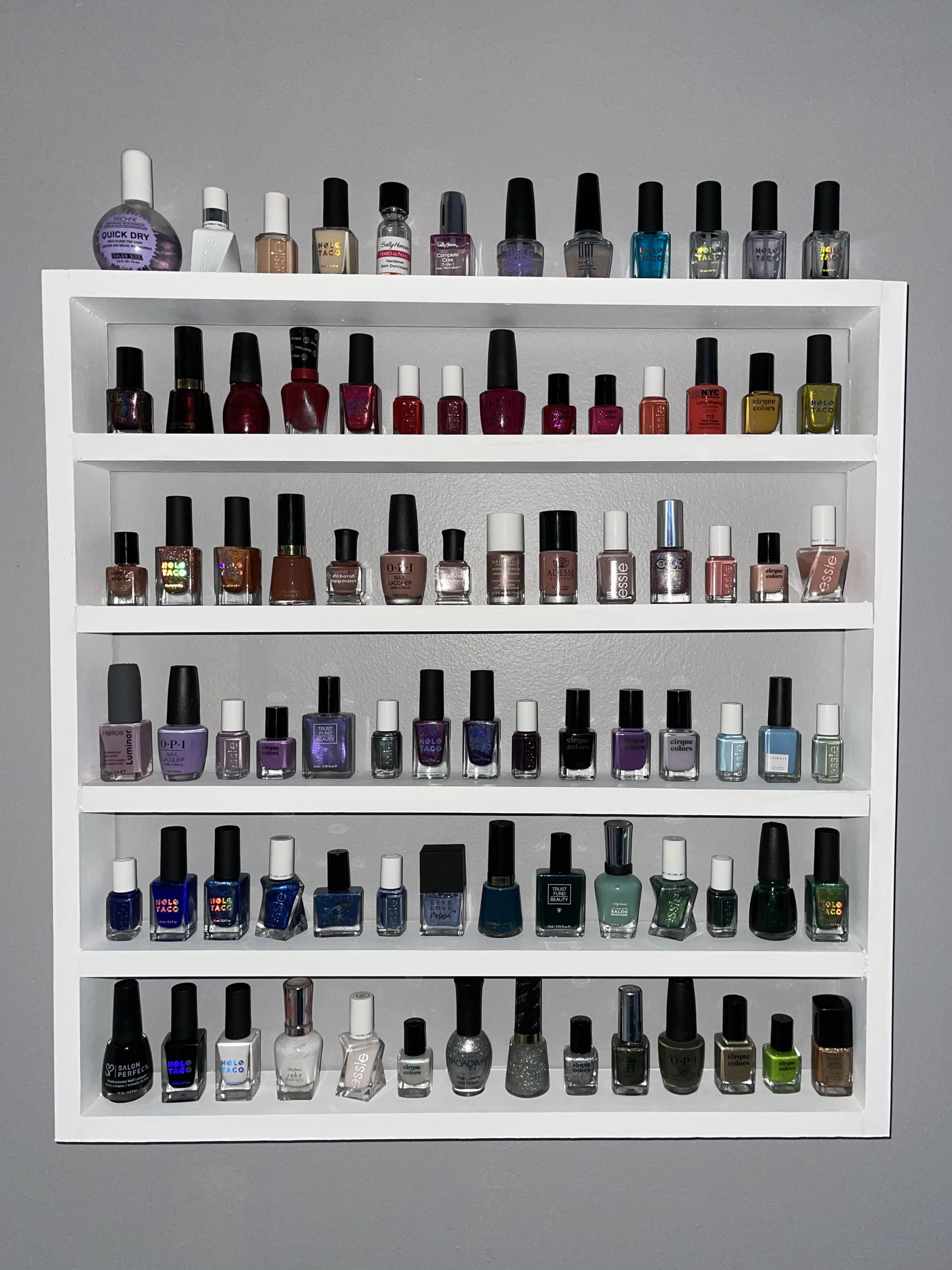 I built myself a nail polish shelf! r/RedditLaqueristas