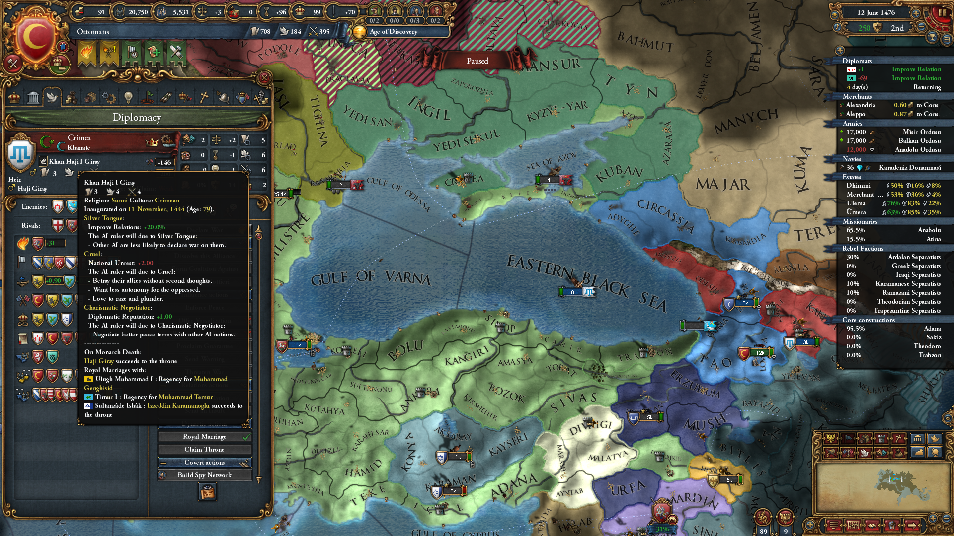 Wanted to get crimea event early. Guess not. r/eu4