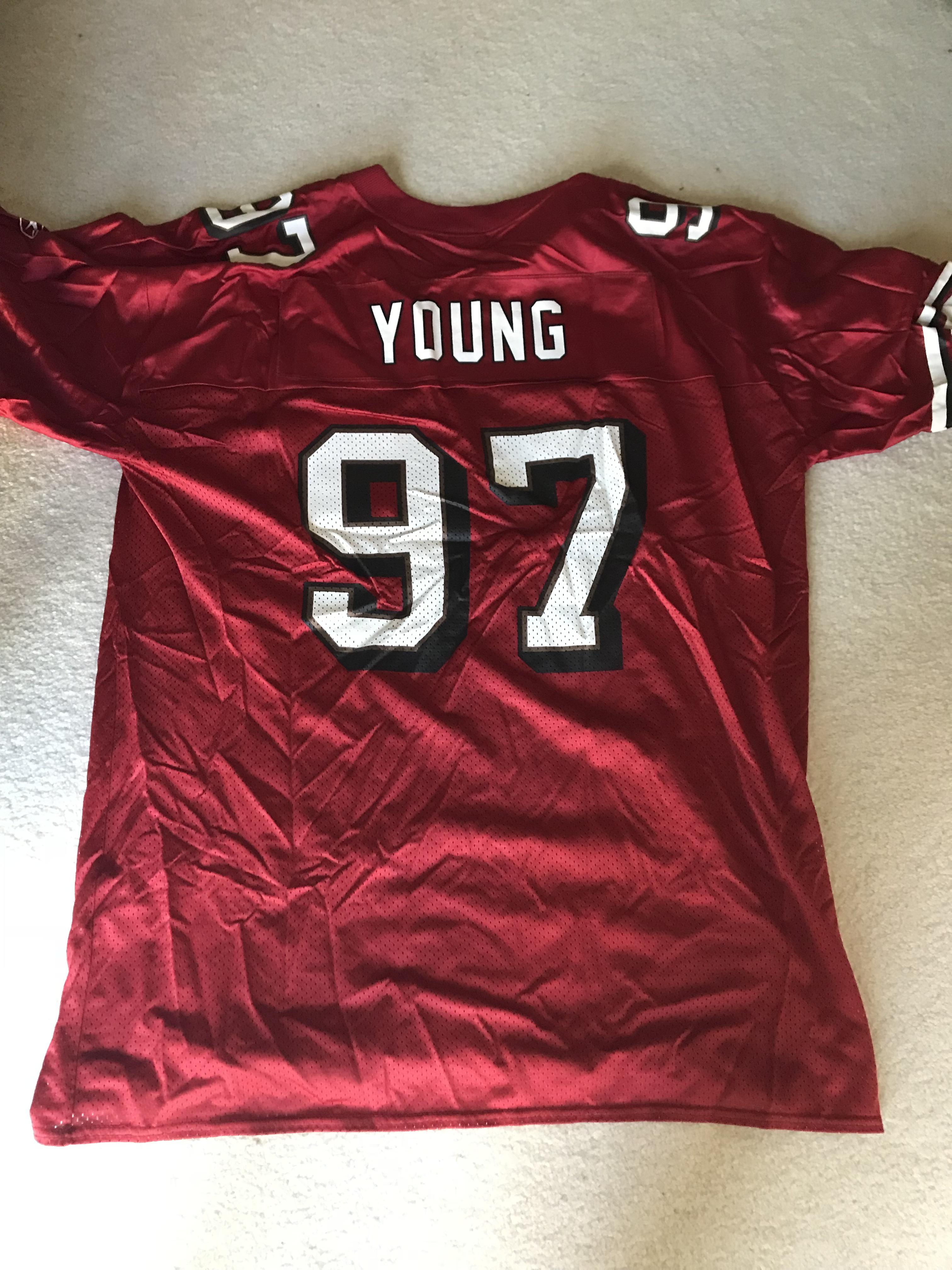 Anybody want this Bryant Young XL jersey from the 90’s I only wore it a