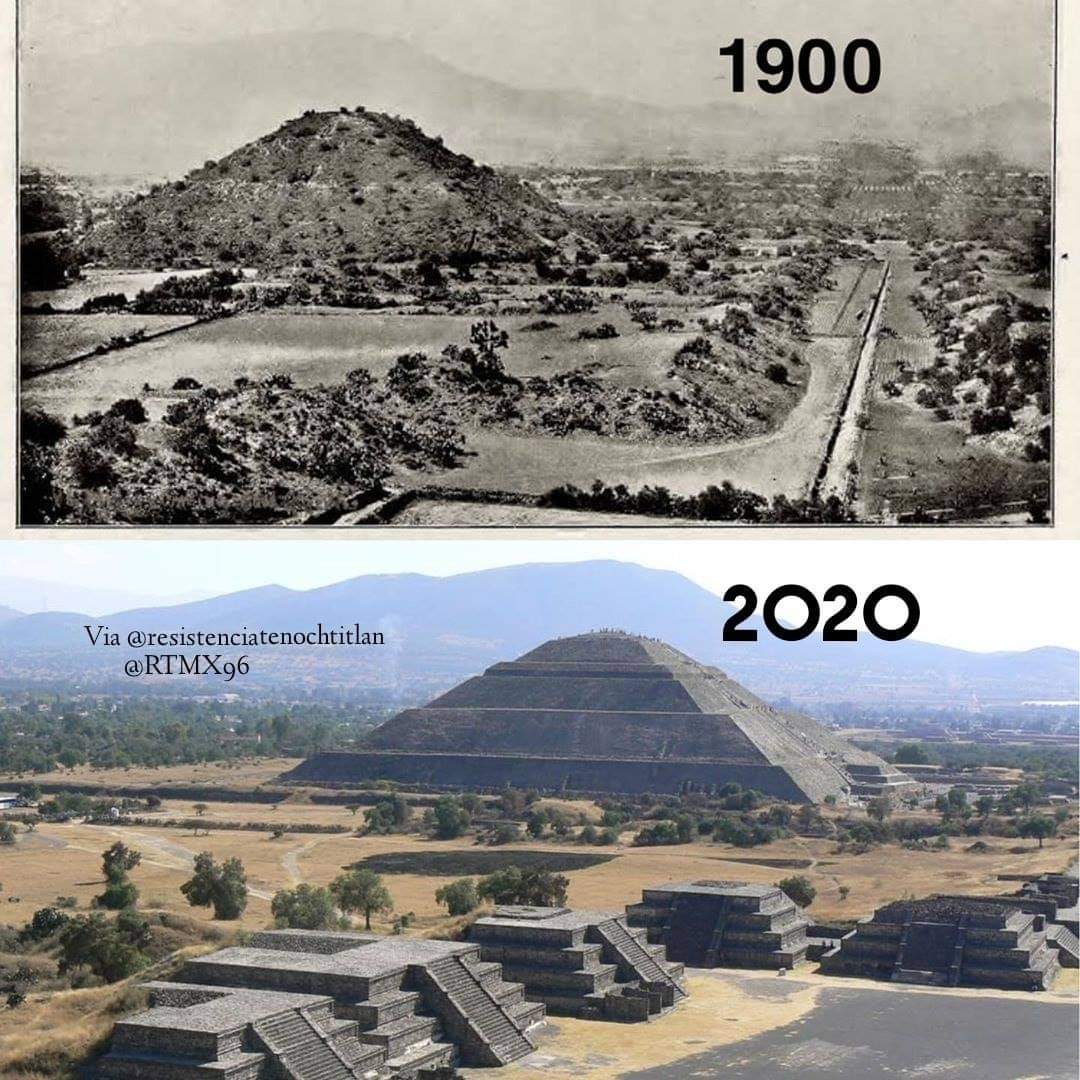The preColumbian pyramids in Teotihuacan, Mexico. r/Saved_Architecture
