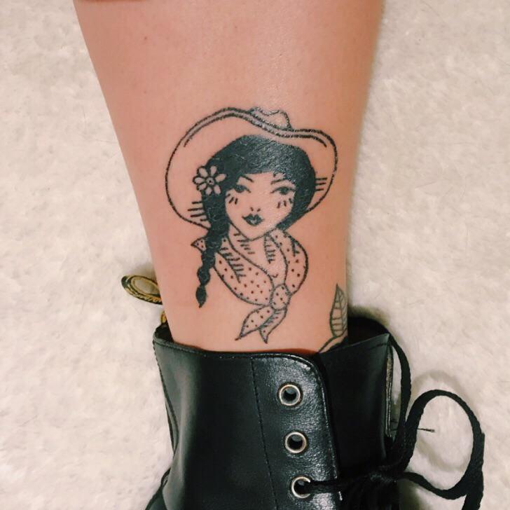 cowgirl on myself, 9RL ) yeehaw StickAndPoke