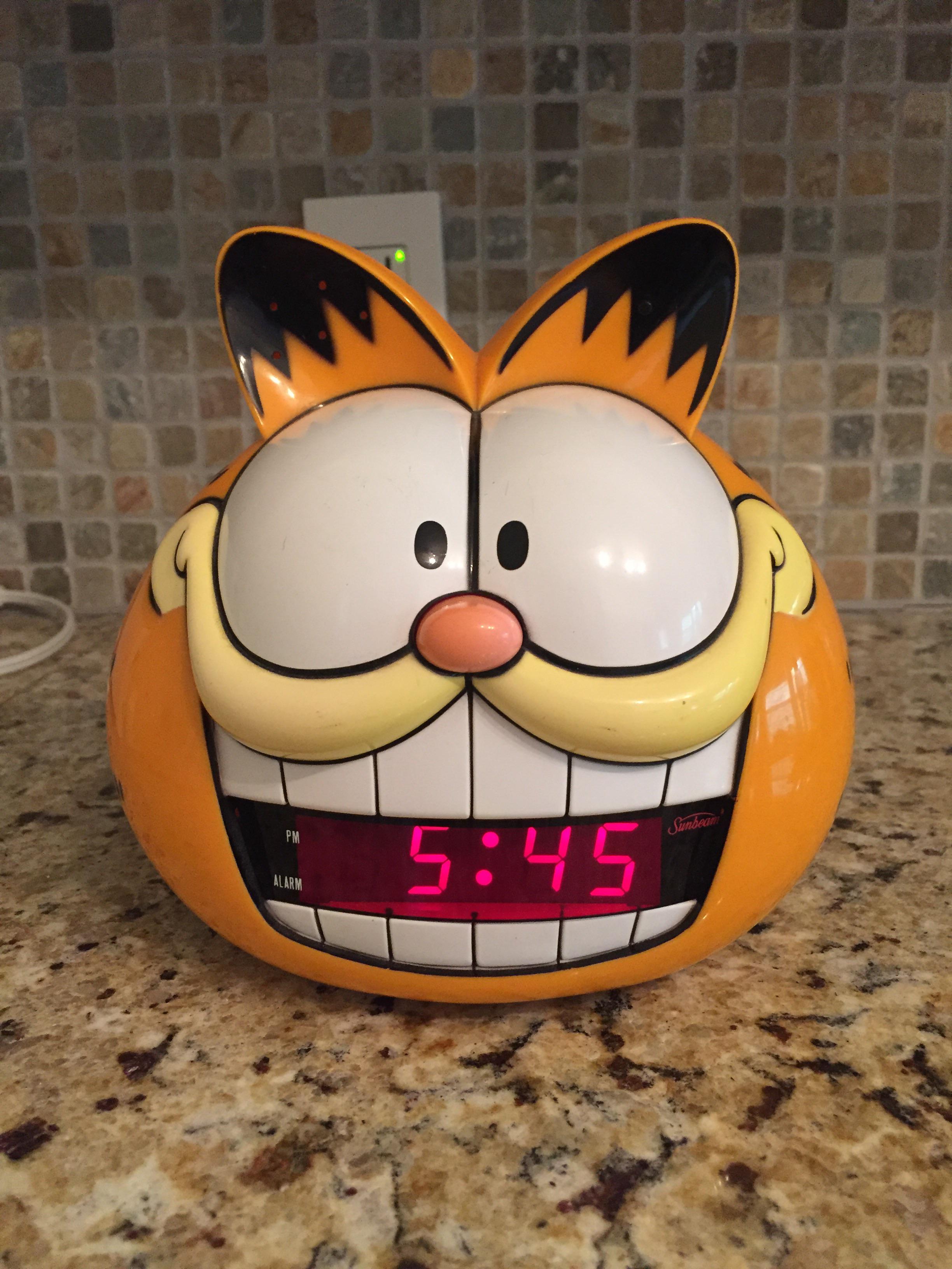 A Garfield alarm clock for 3.75! The only thing better would be if it