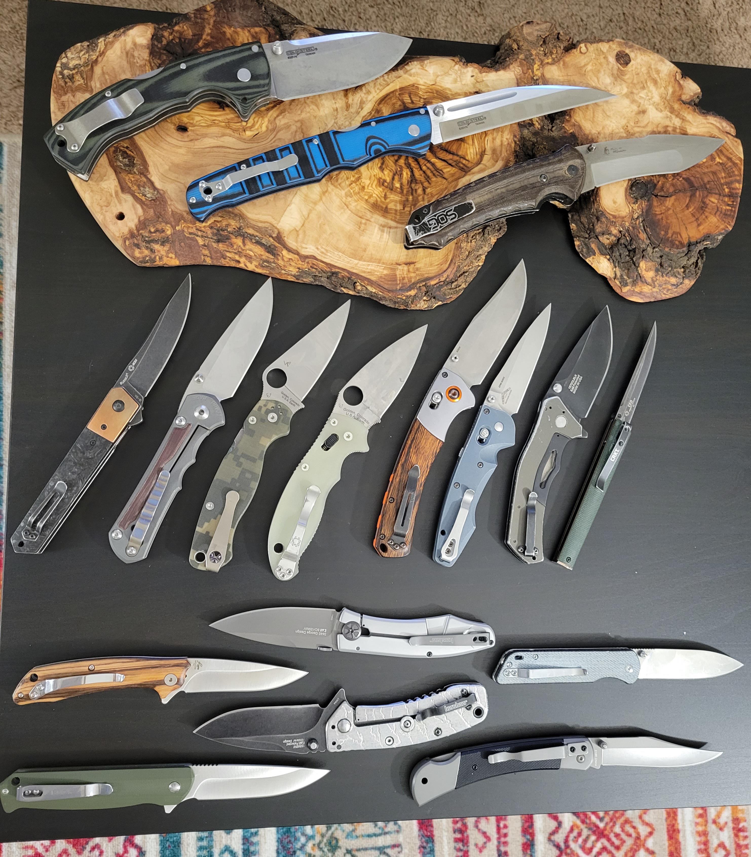SOTC 3/16 My collection of pockets knives r/knives