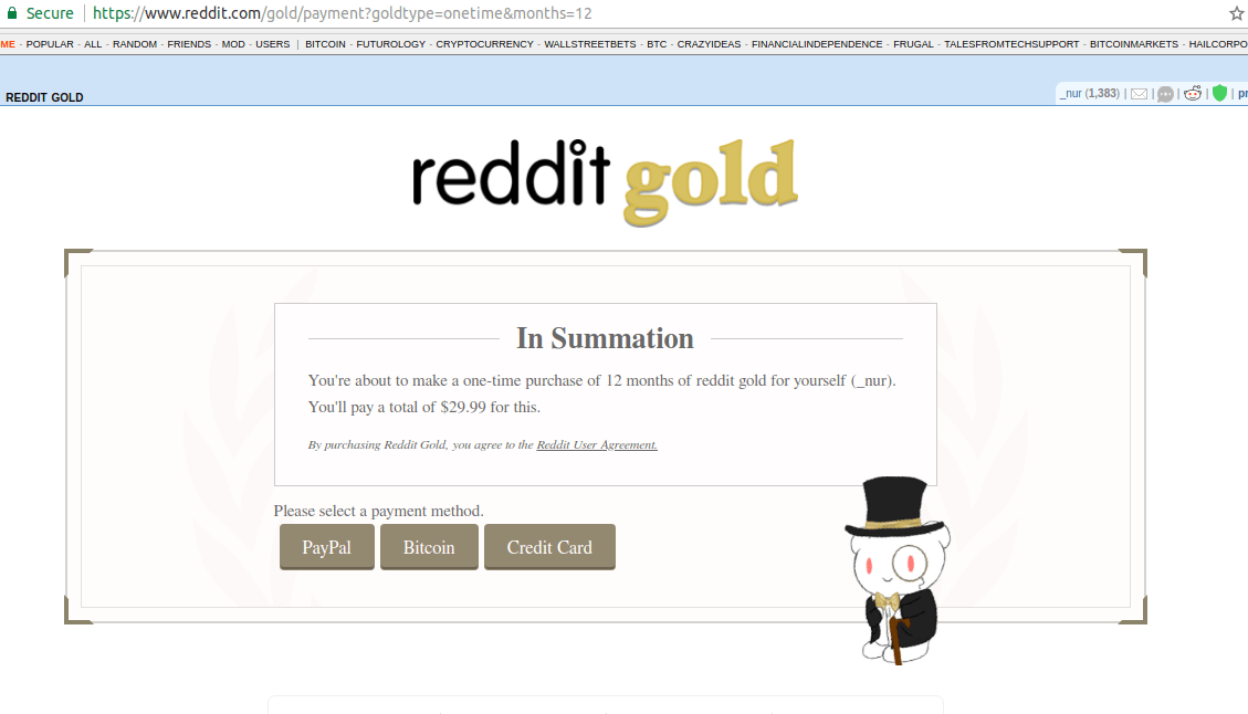 So we're on reddit but we can't pay reddit in BCH r/btc