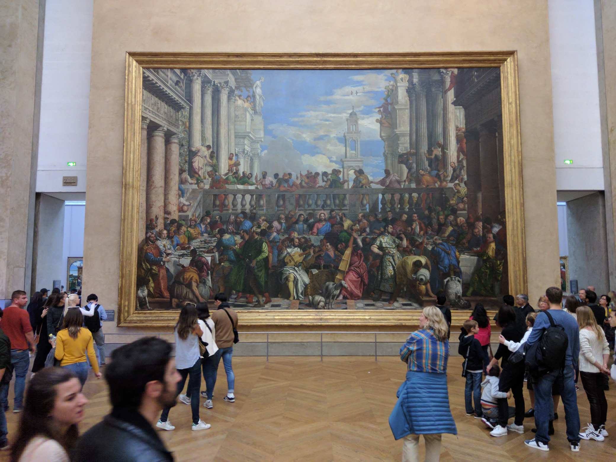 At 6.77m × 9.94m, The Wedding Feast at Cana, by Paolo Veronese, is the