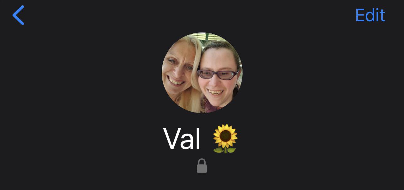 What does the padlock mean underneath a contact? r/iphone