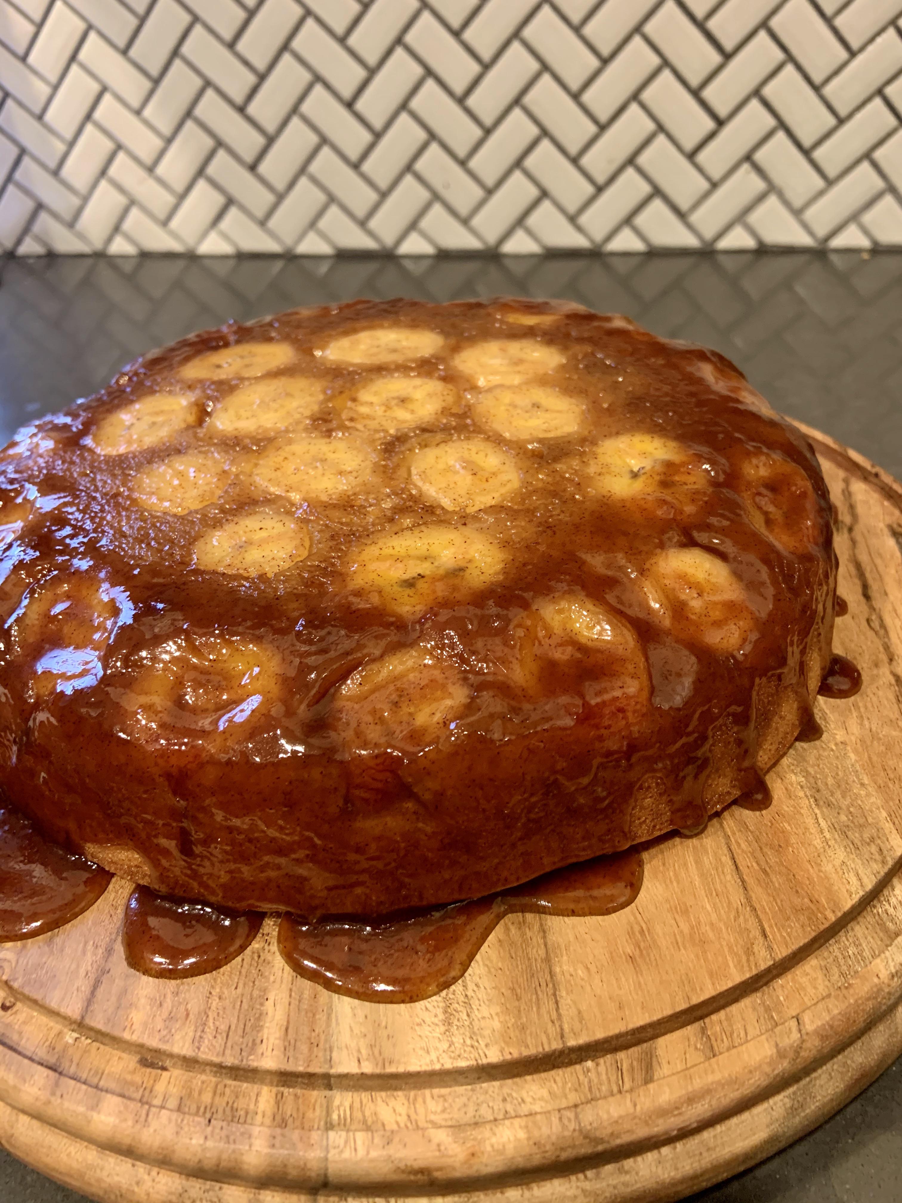 Week 3 Bananas foster upside down cake 52weeksofbaking