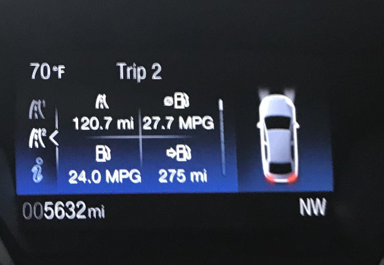 I'm on a road trip. My lifetime average MPG is probably at it's highest it'll ever be. r/FocusST