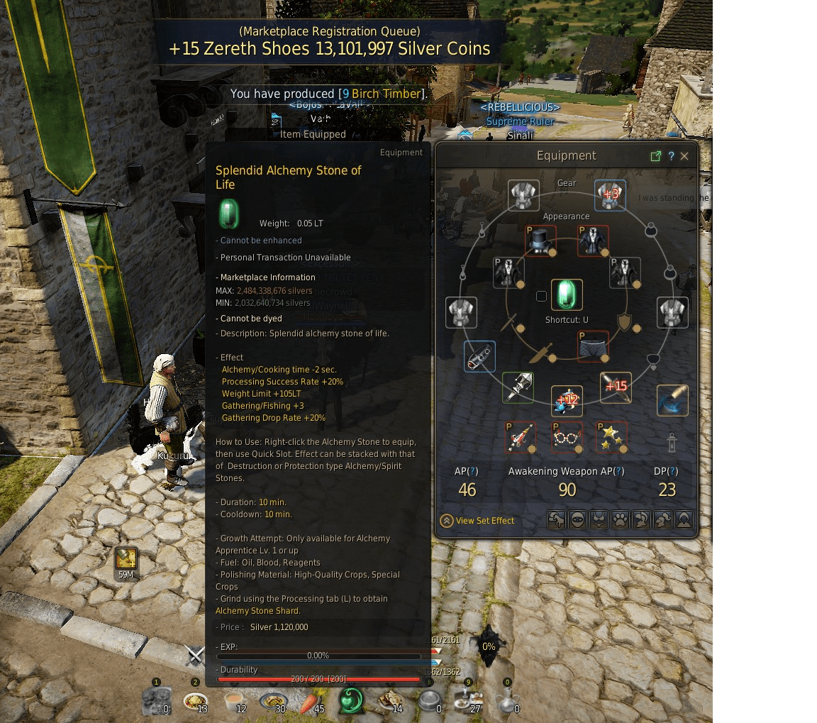 I got a pretty nice alchemy stone