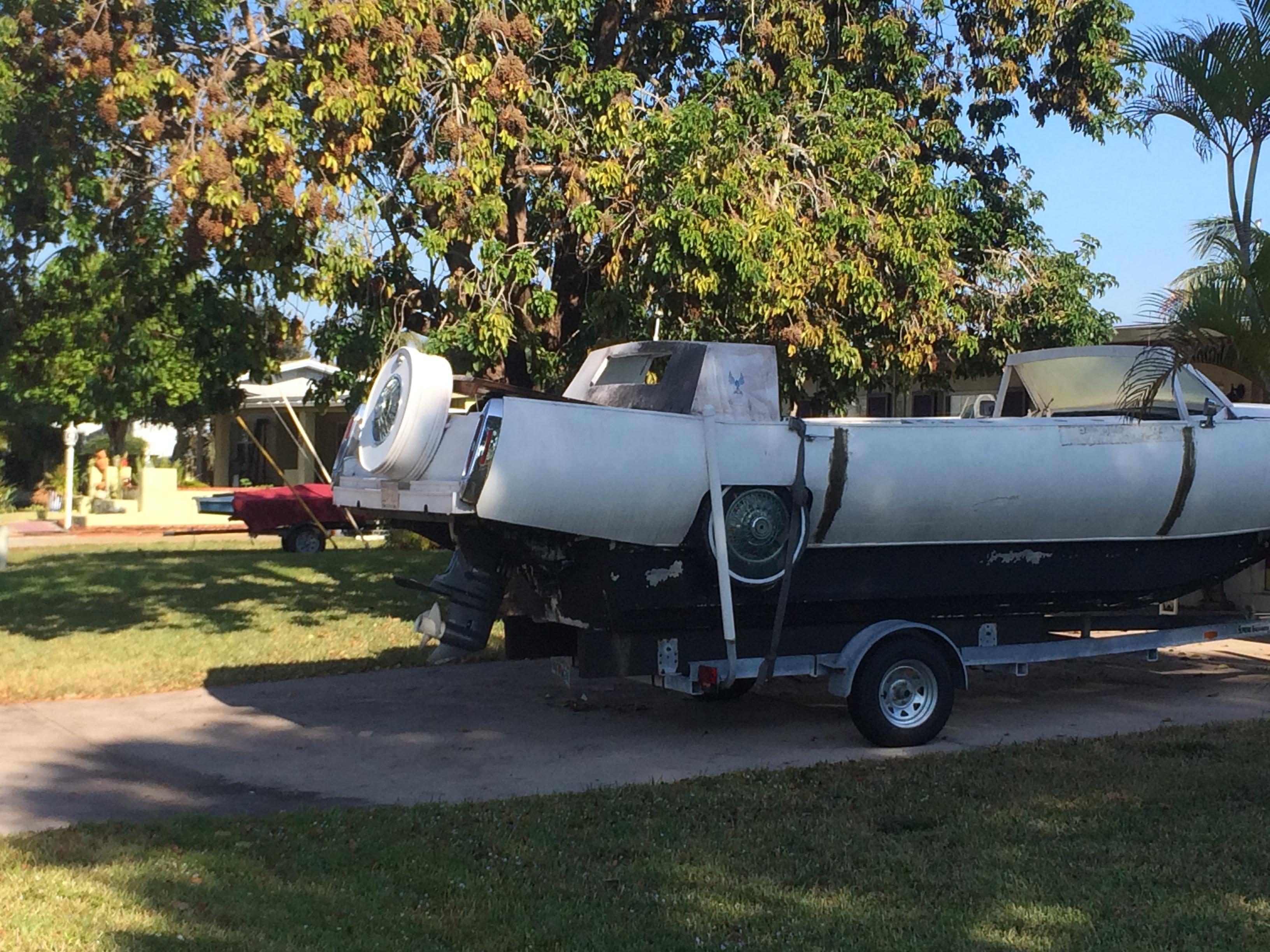 Cadillac Boat Sail the Seas in Style! r/trashy