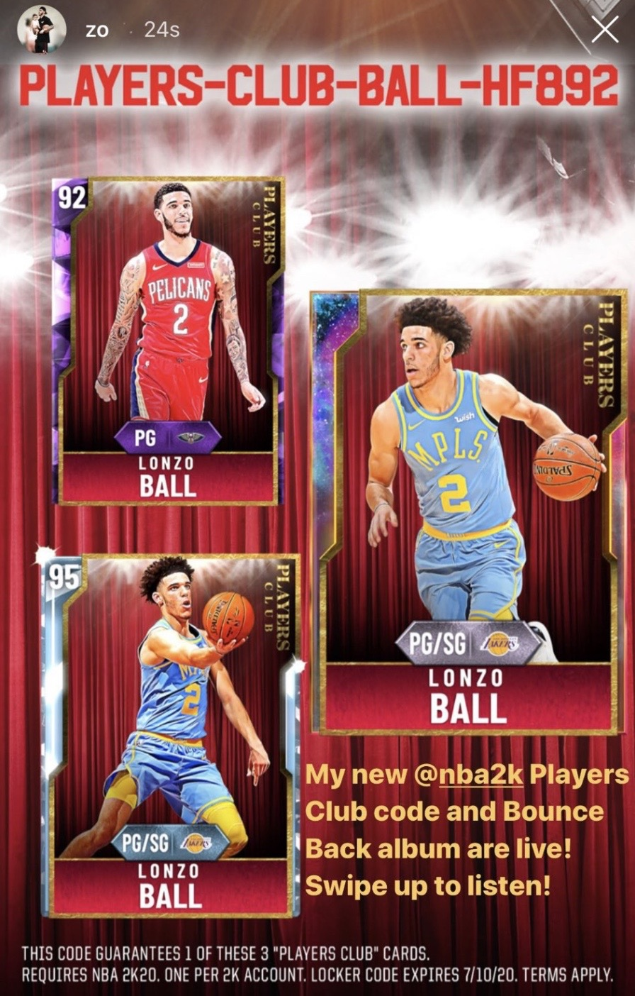 愛されし者 Nba 2k20 Locker Codes That Dont Expire けんしねまわっl