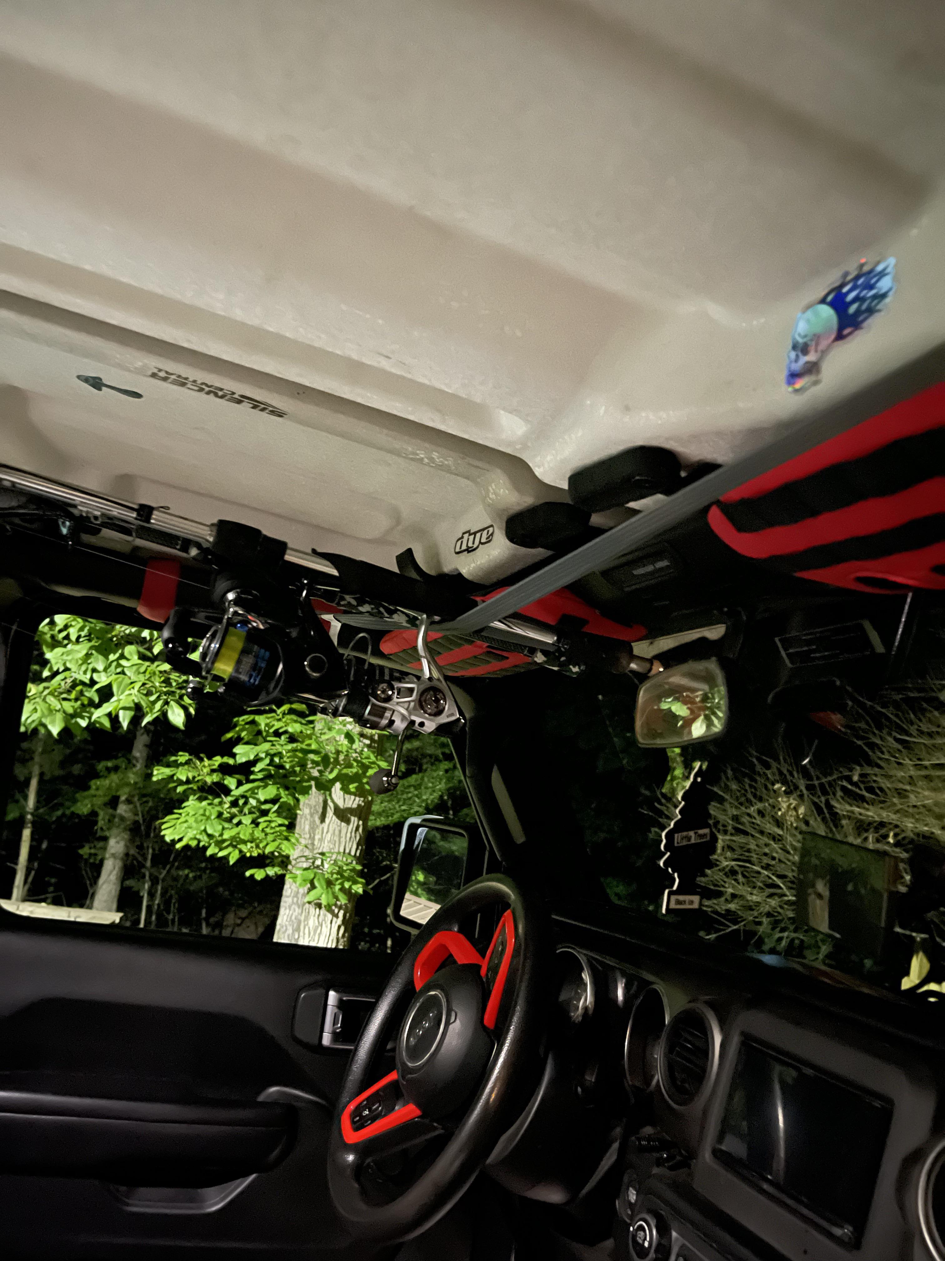 Fishing pole rack : r/JeepWrangler