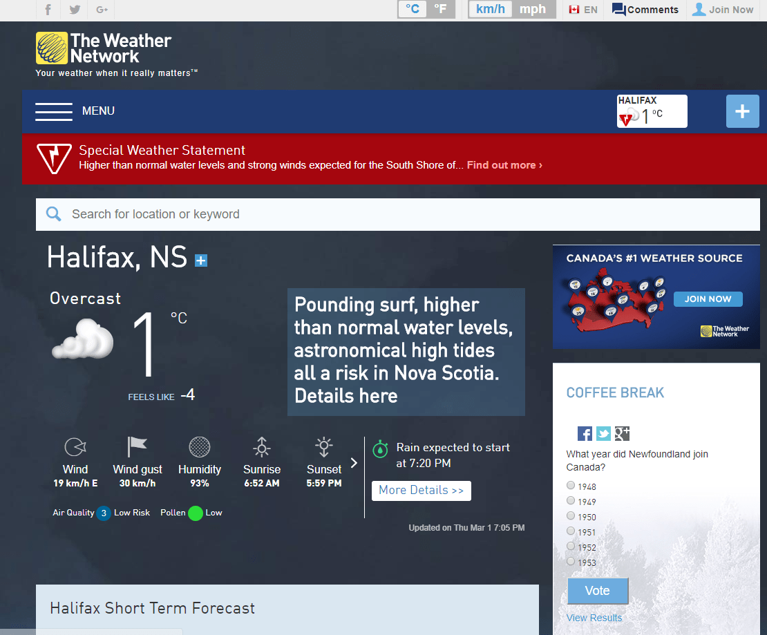 "Astronomical high tides" risk for halifax.... what? r/halifax