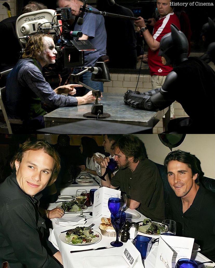 Christian Bale At Heath Ledger Funeral