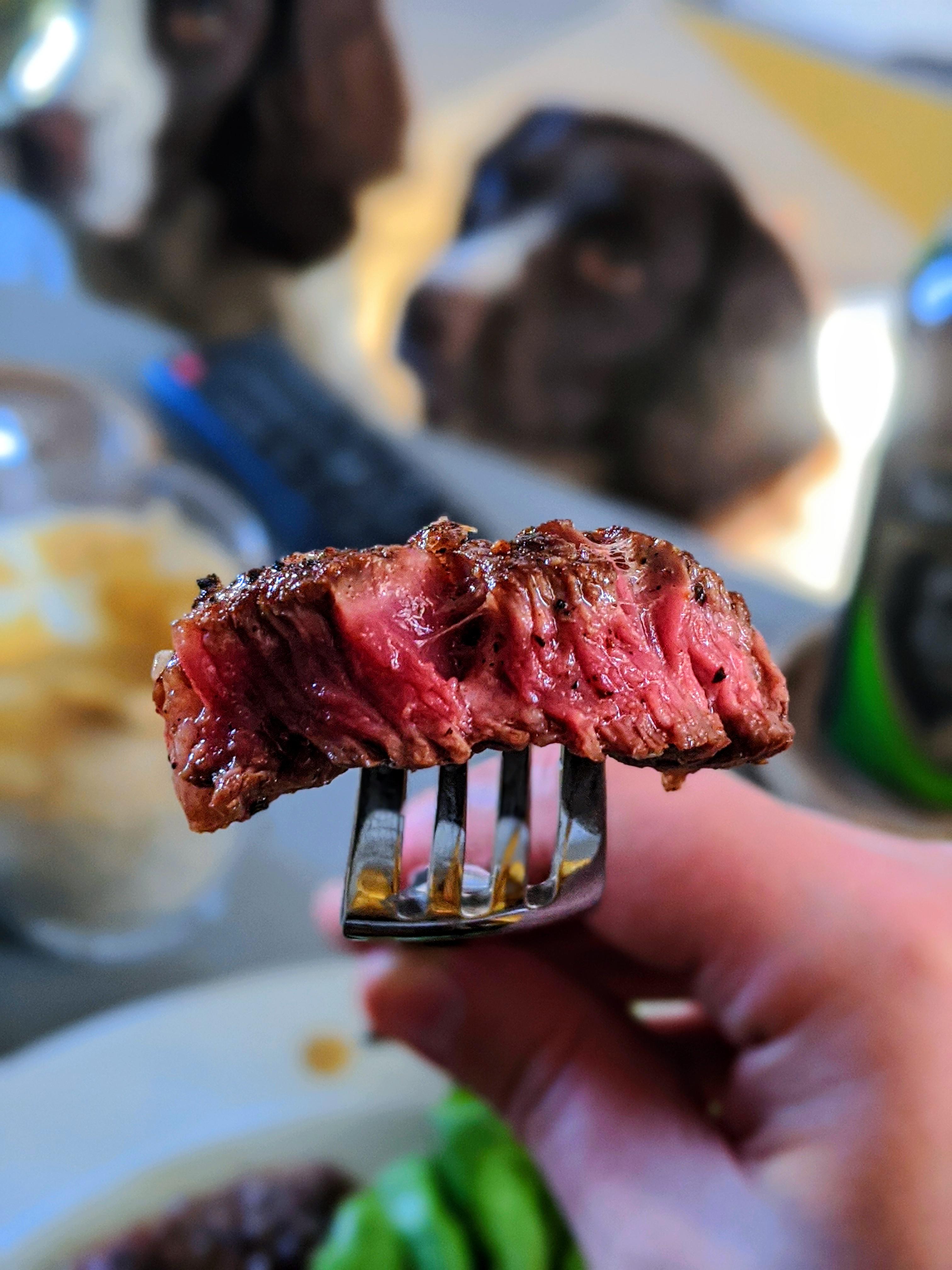 Ribeye Cast iron with bacon grease and oil. r/steak