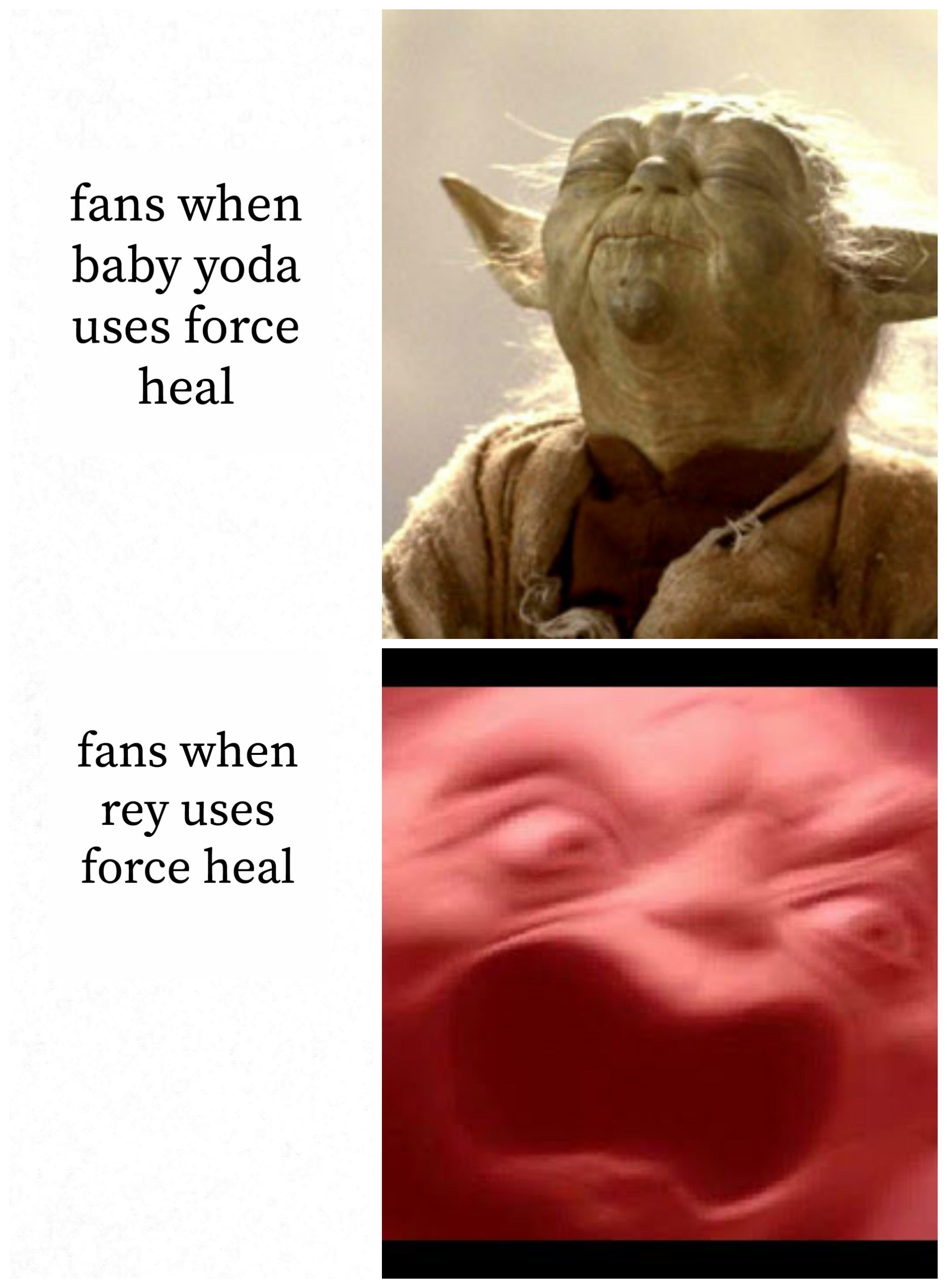 Baby yoda good rey bad r/SequelMemes