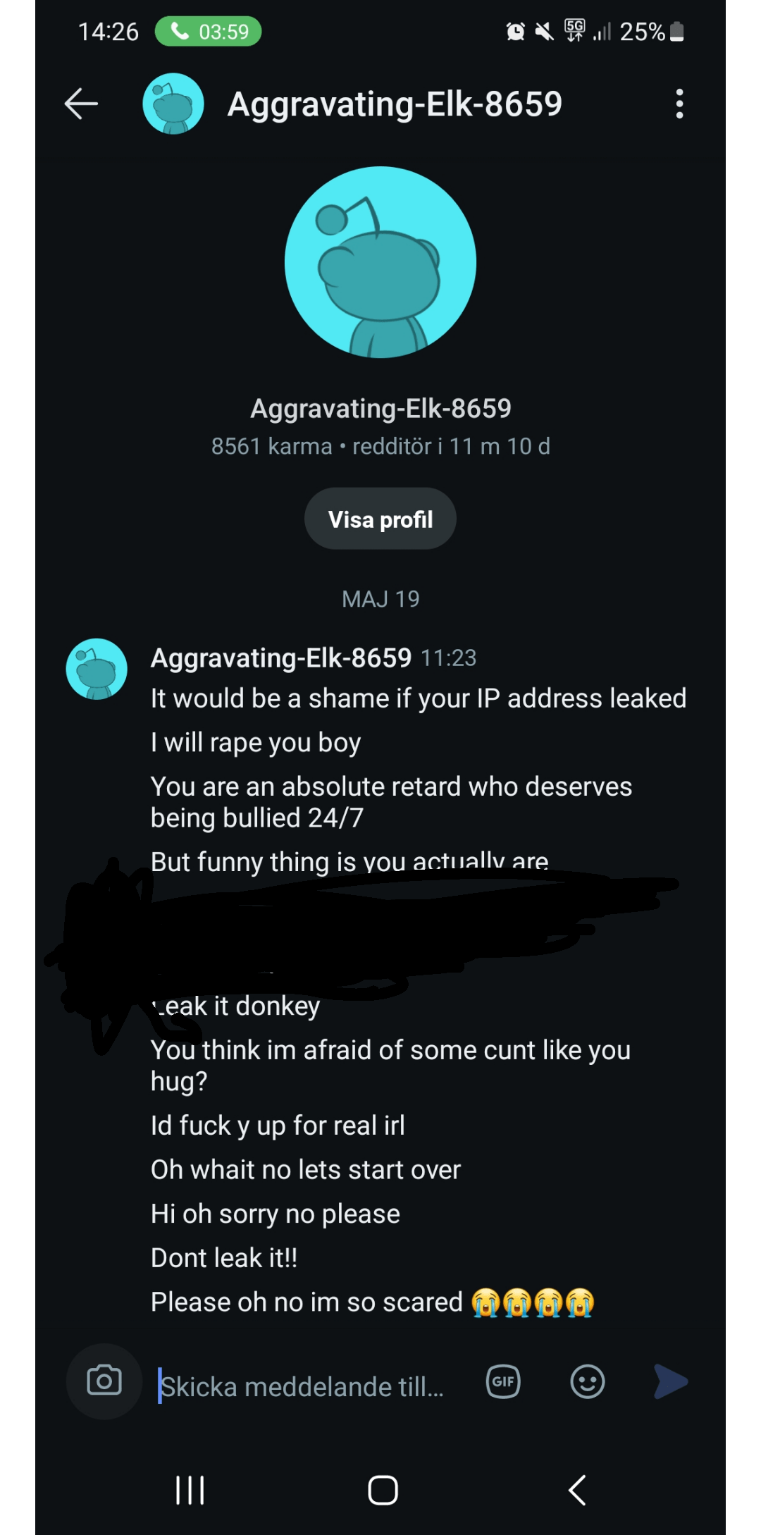 First time getting threats from reddit user r/Tekken