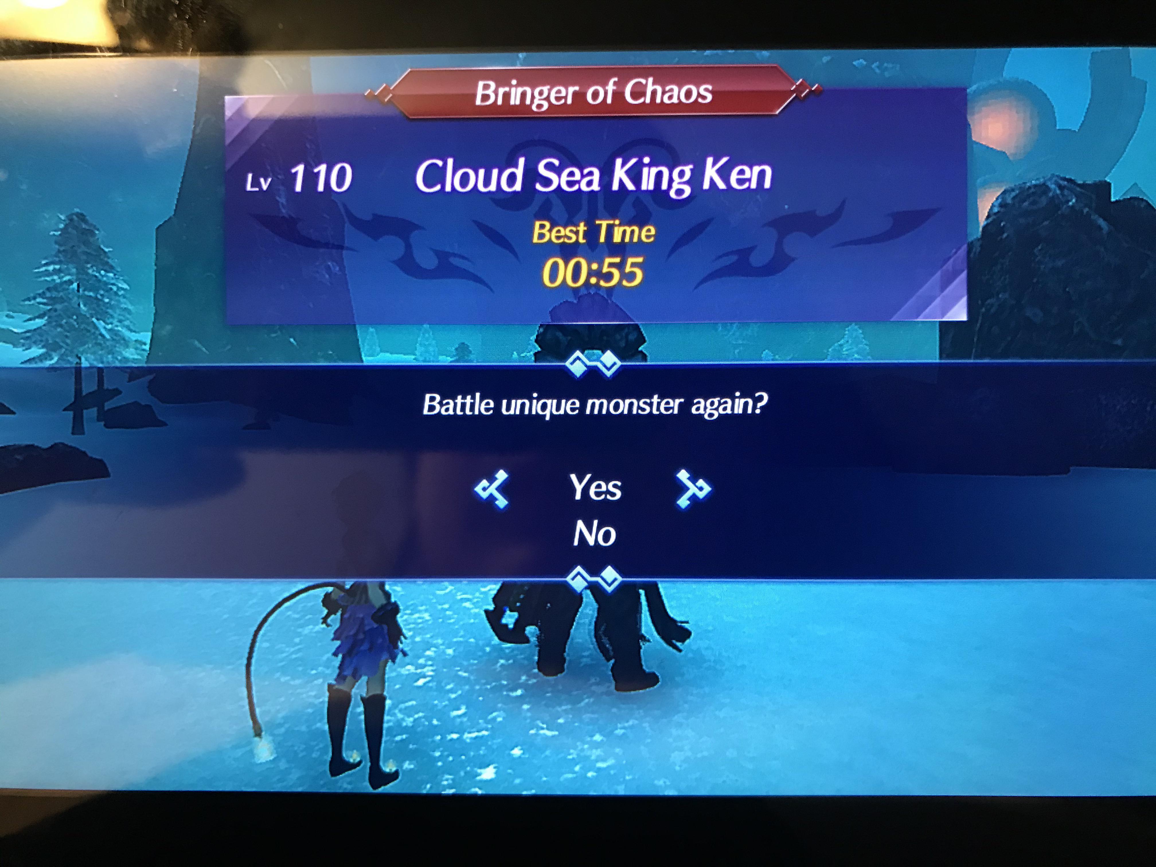 Cloud Sea King Ken in under a minute on Bringer of Chaos r/Xenoblade