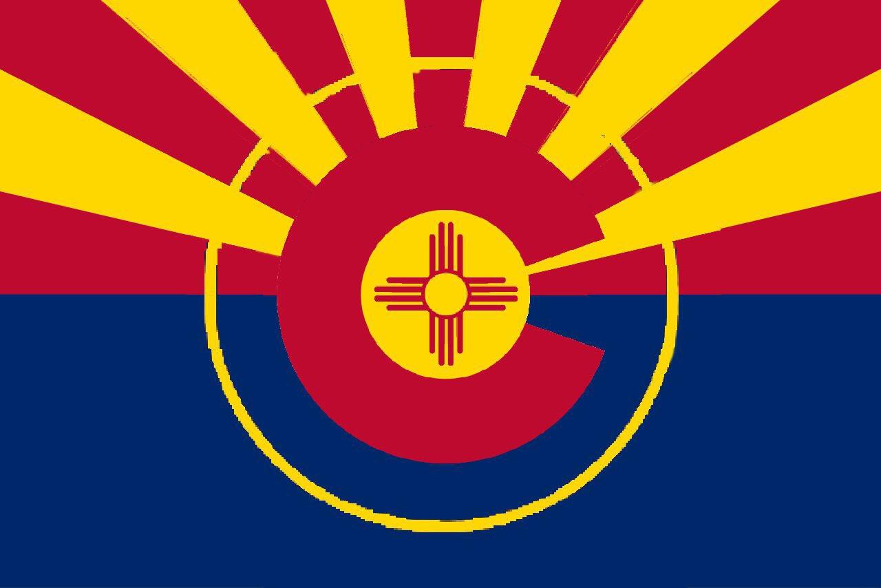 Basic Version of a United Four Corners Flag r/vexillology