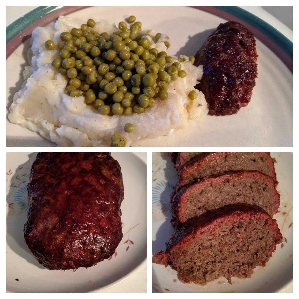 Meatloaf cooked at 220° high smoke/4hrs (160° internal), sous vide