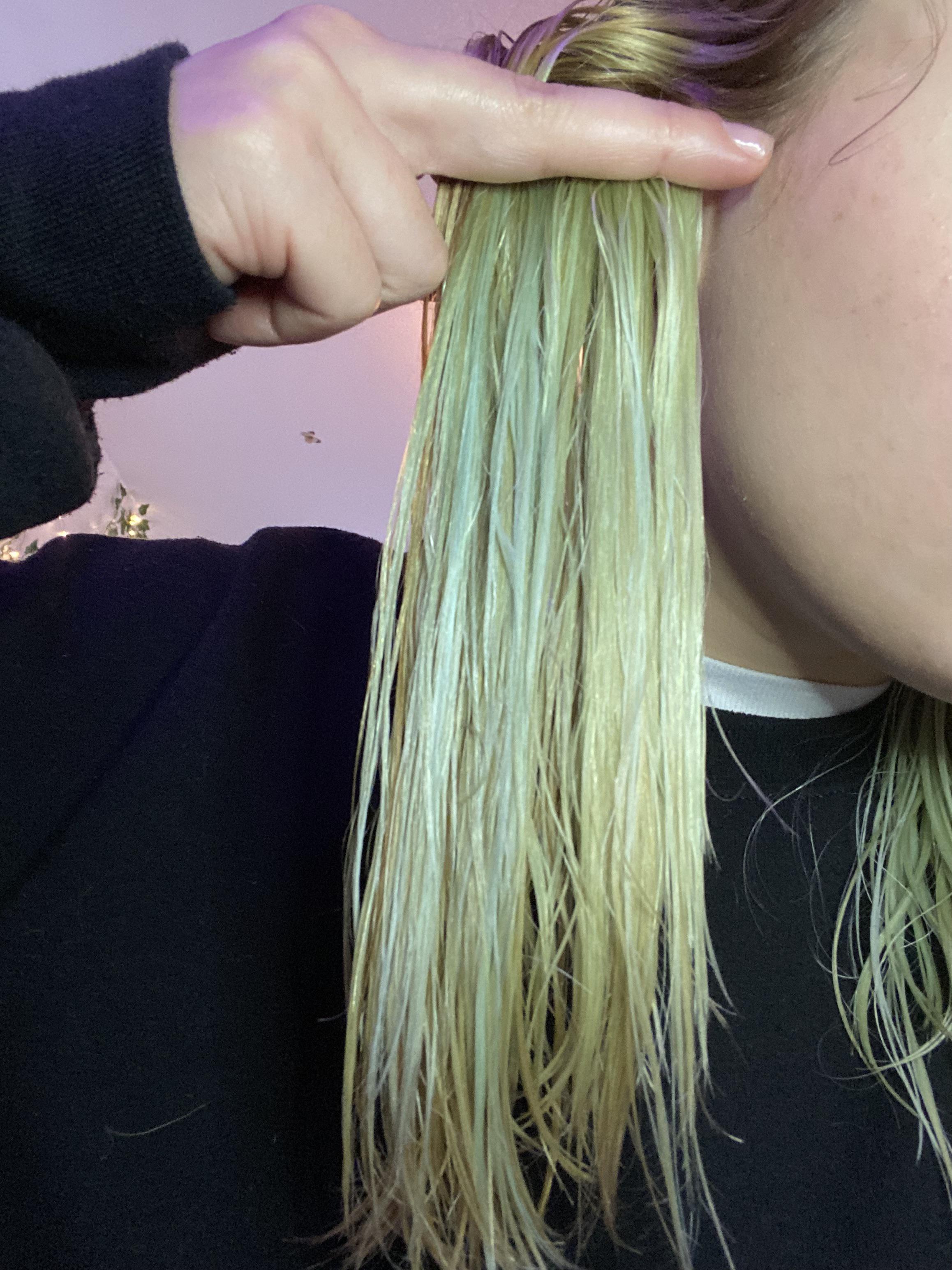 hair dye question green blue hair !! — what should i do to make this