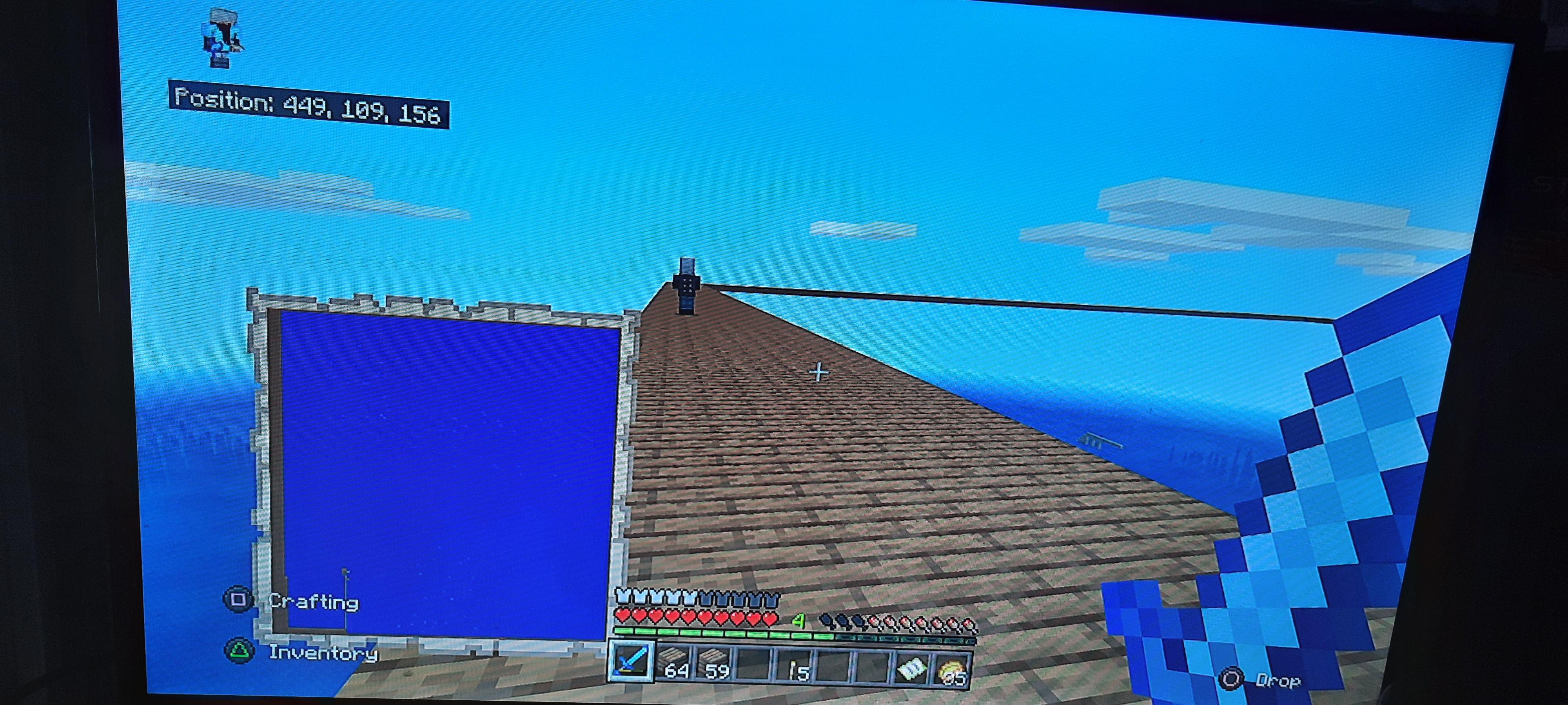 Im building a platform for mapart with spruce wood planks and this