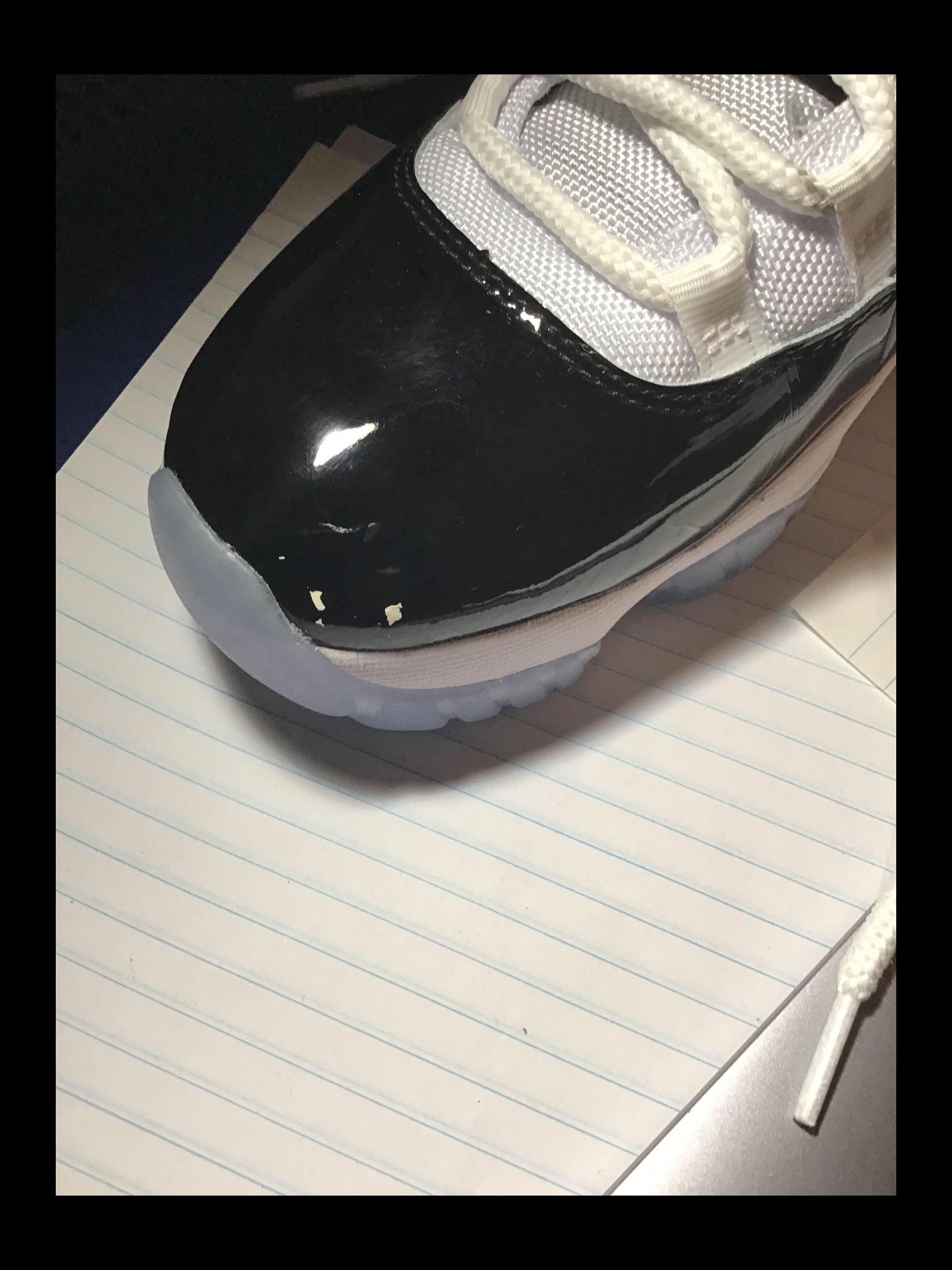 How can I fix chipping on patent leather on my Jordan 11 Concords r