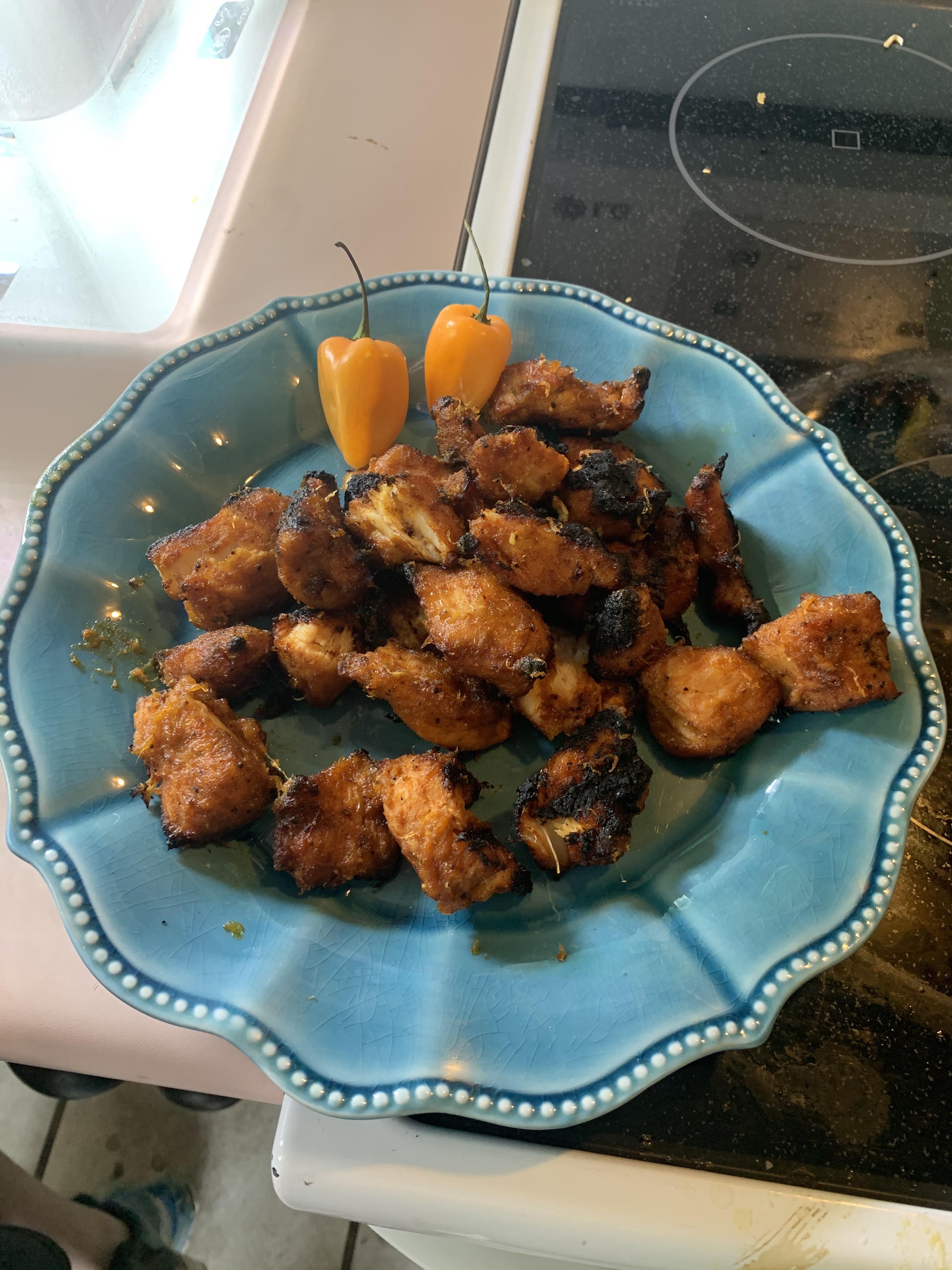 Pineapple habanero chicken tenders r/grilling