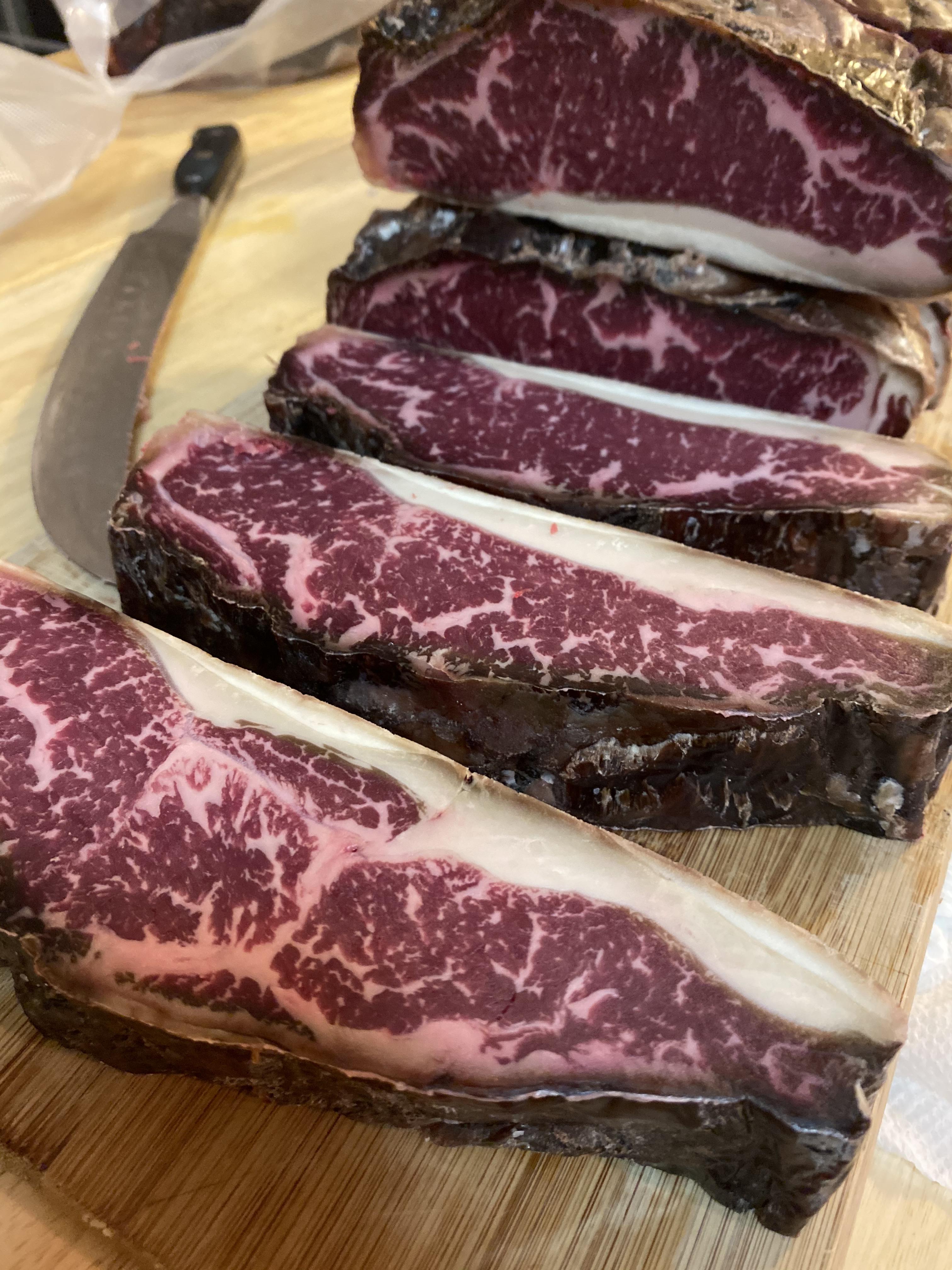 Prime NY strip 45 days Dry Age r/steak