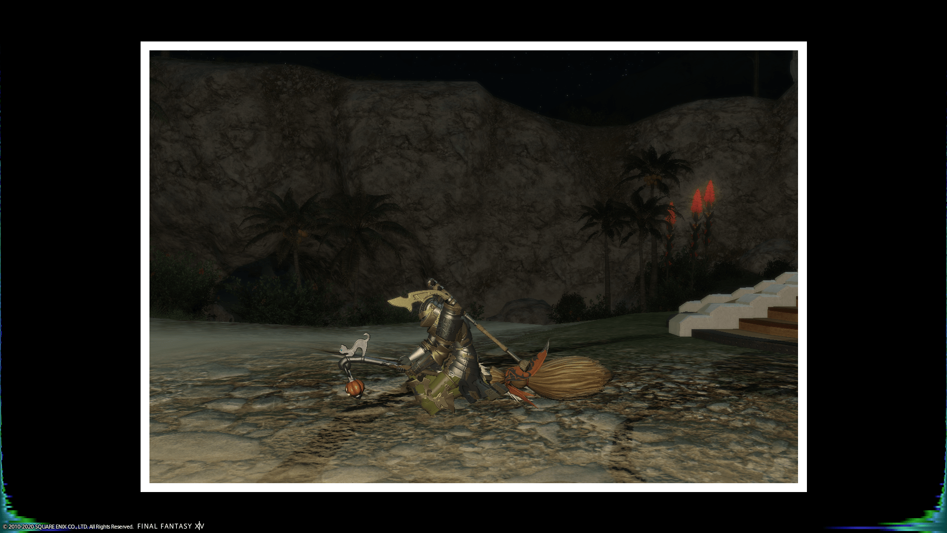 Leveling WAR and I did random mount roulette. Got the witch broom. I