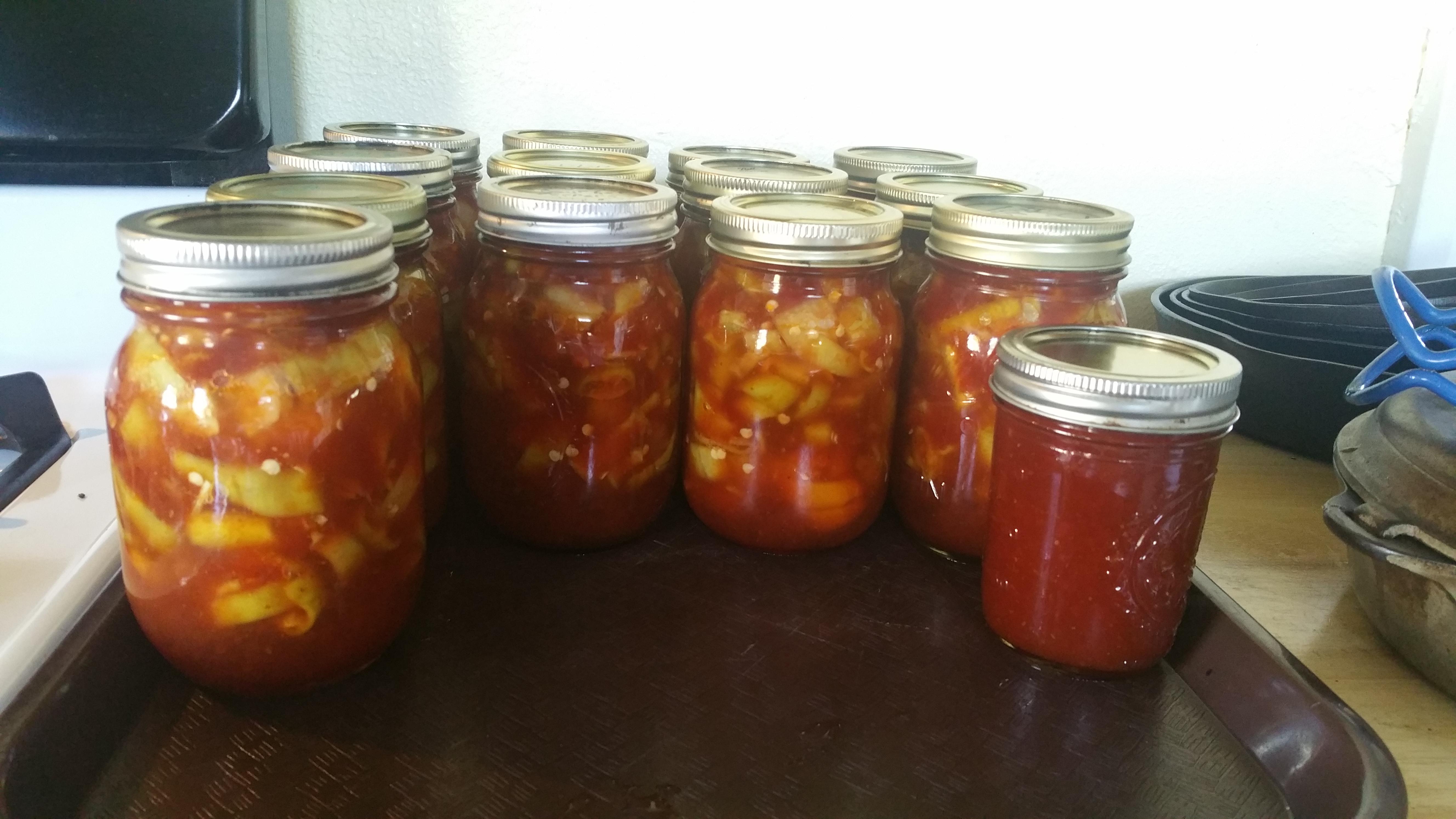 Sweet and sour hot peppers. (Recipe in comments) r/Canning