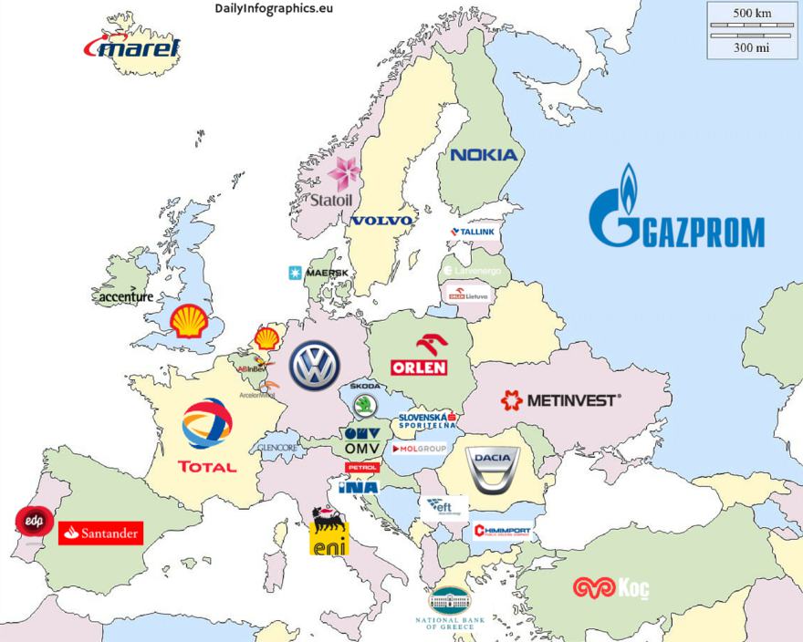 Biggest firms in Europe. r/europe