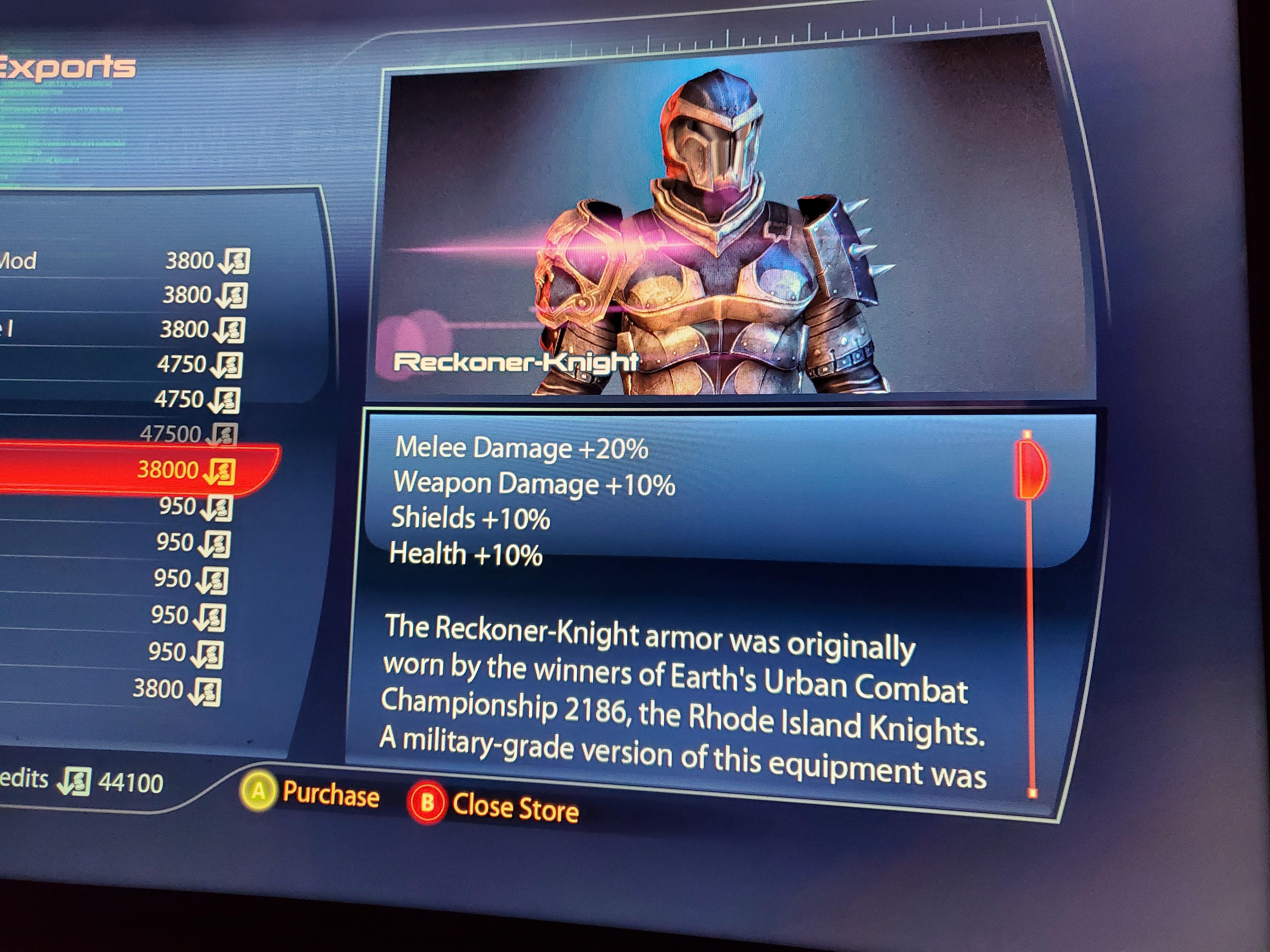 I deadass didn't know they had a Kingdoms of Amalur armor in Mass