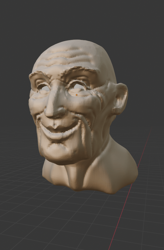 Pretty New, but Still Thrilled to Share My Elderly Man 3D Head Sculpt