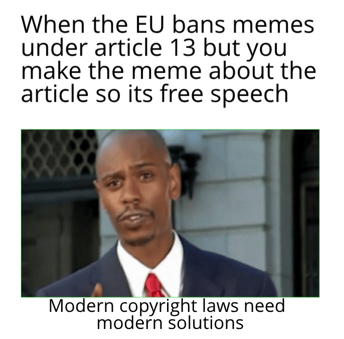 Article 13? What article 13? teenagers