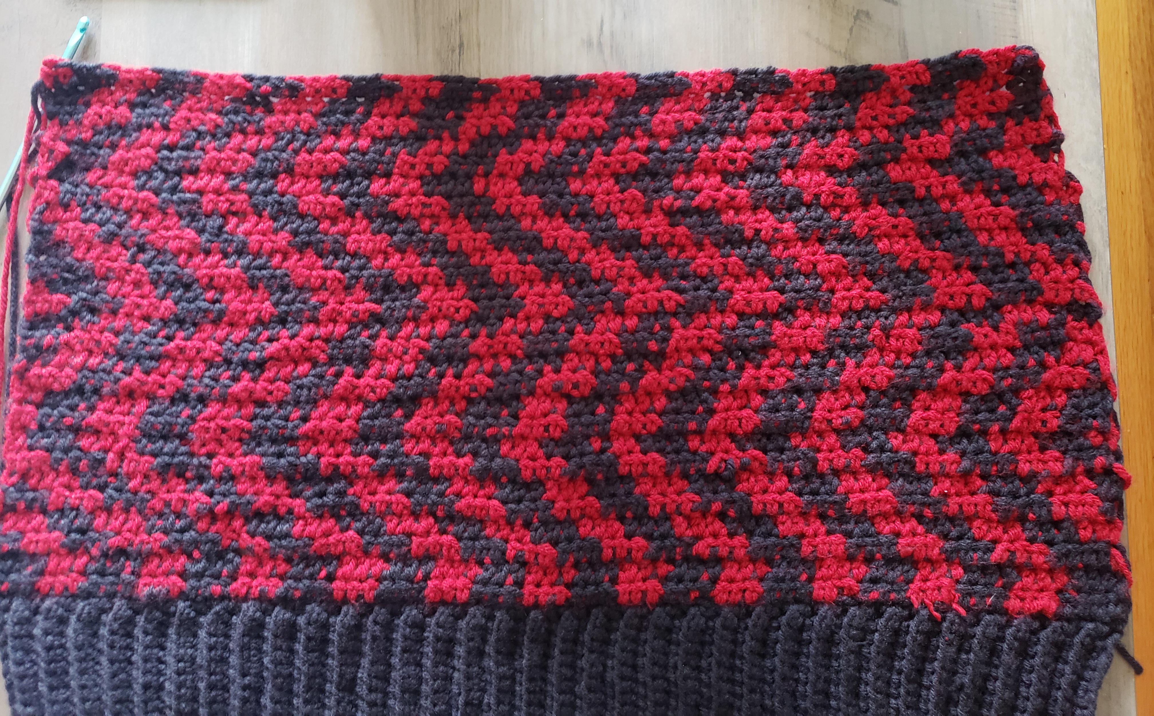 Why is my work curving inward on the right side? I've been doing the