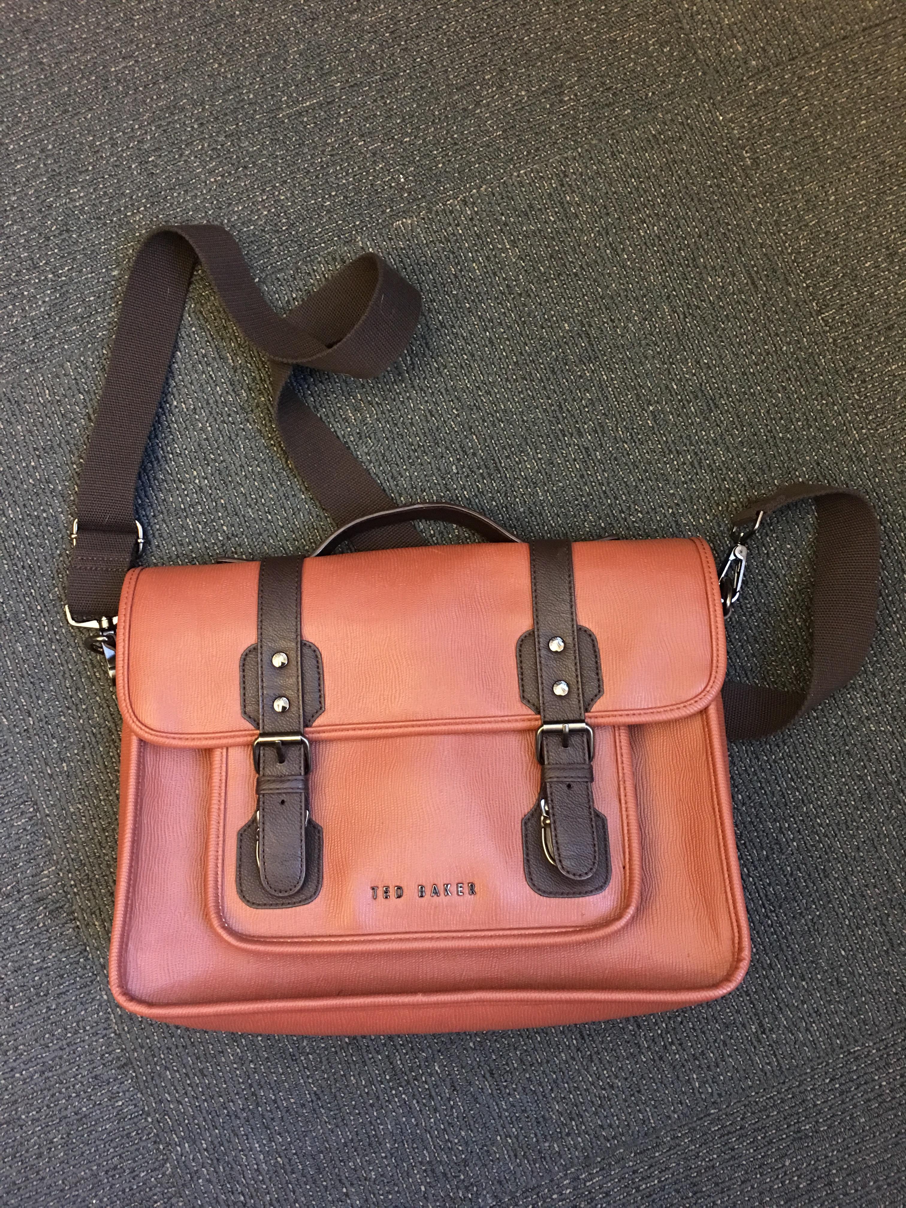 My Ted Baker leather laptop bag. NWT. 24 r/ThriftStoreHauls