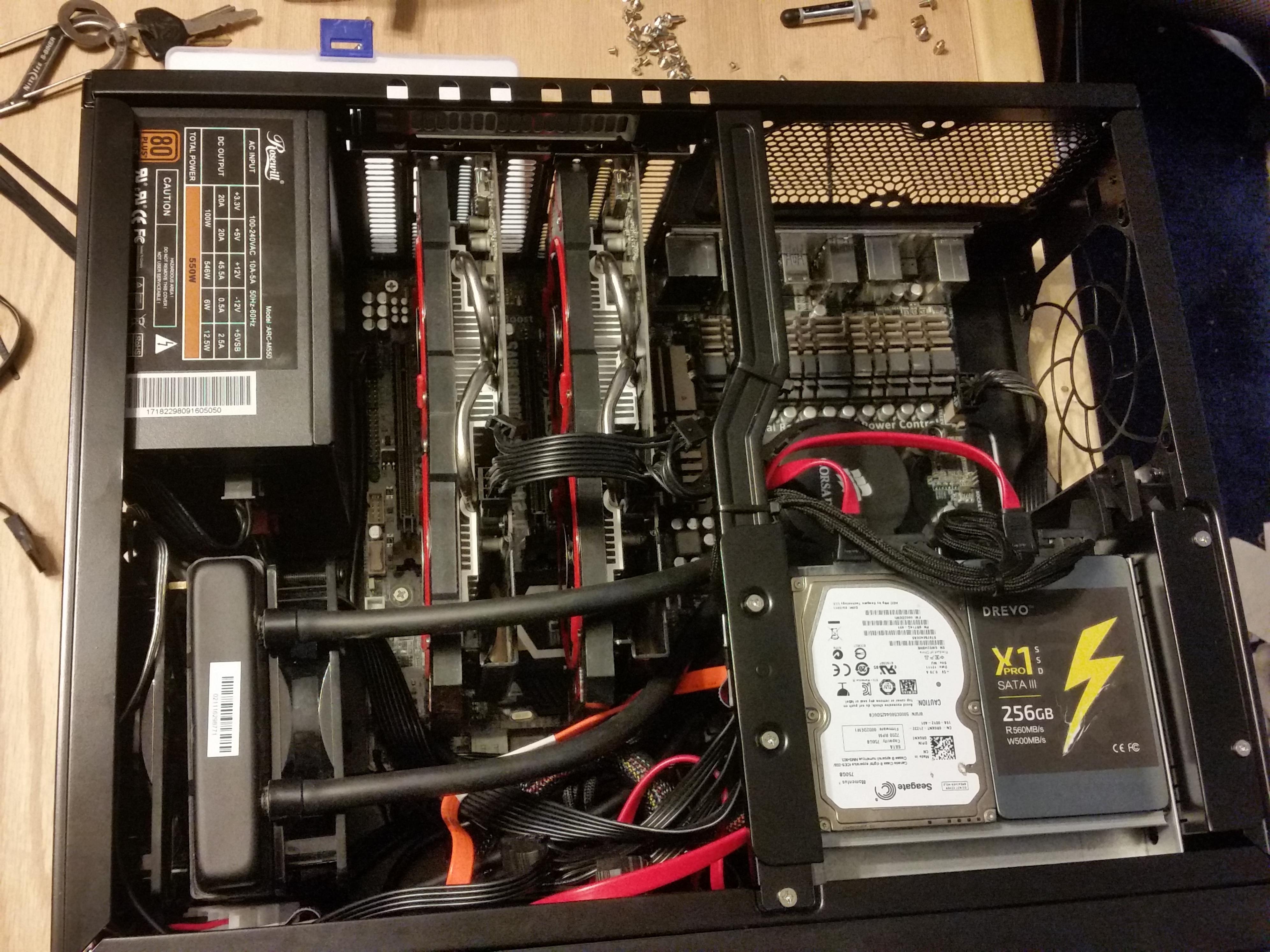 2 best u/spaseidolon images on Pholder Dual GPUs and a liquid cooler in an HTPC case? No problem!