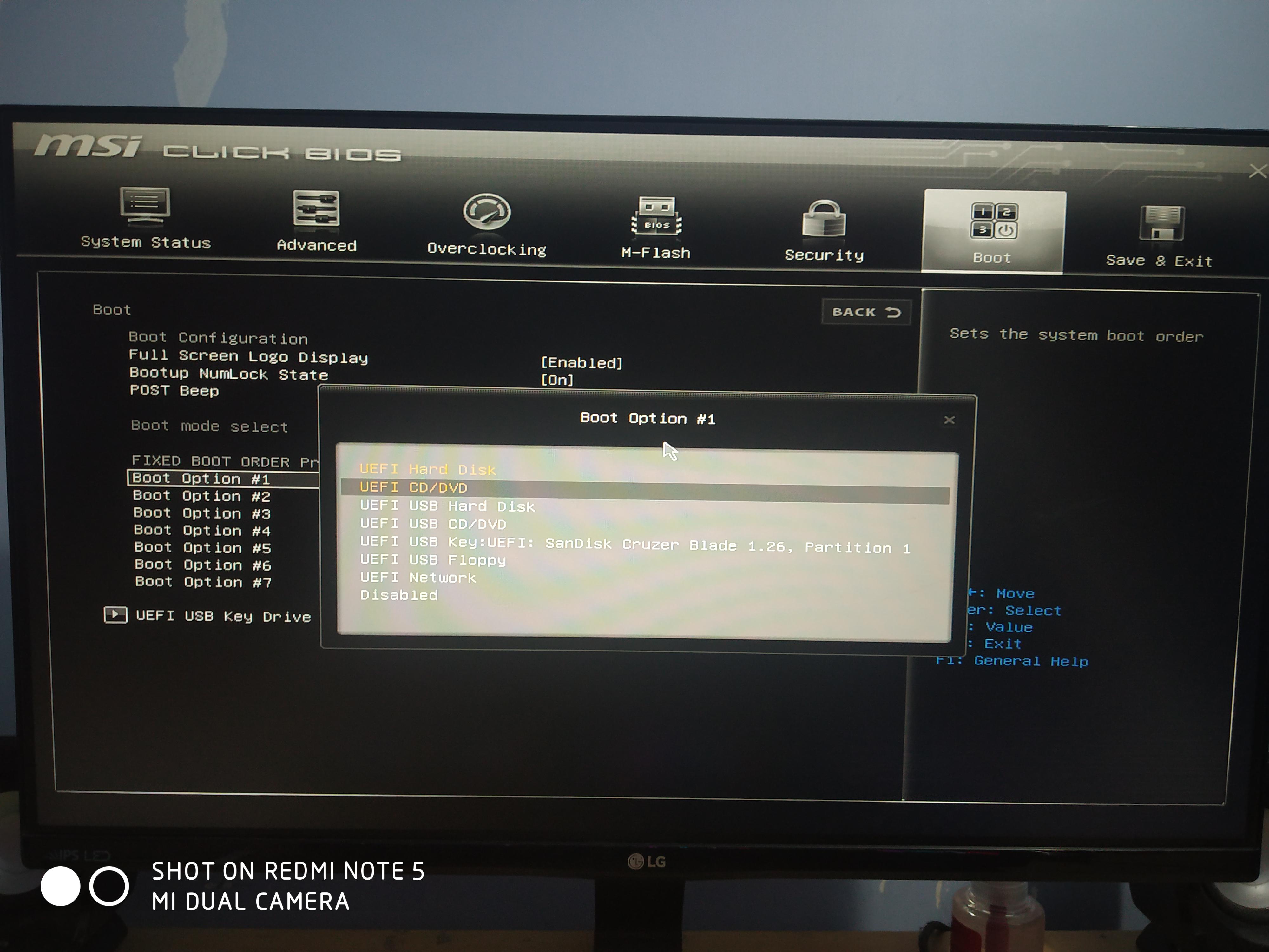 No windows 10 uefi boot option in bios..it doesnt boot