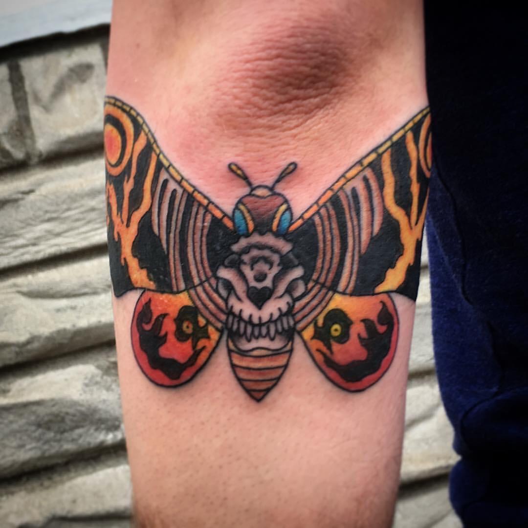 Death’s Head Mothra by Adam at Tattoo Salvation in Louisville, KY tattoos