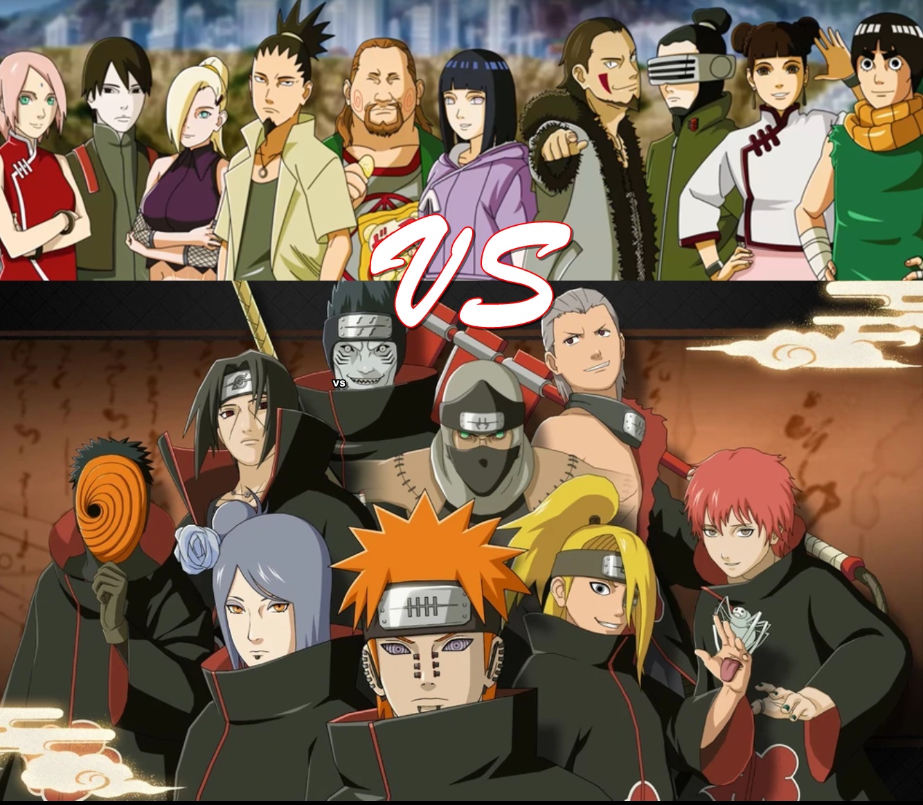 Which Konoha 12 characters after the time skip (excluding Naruto/Sasuke