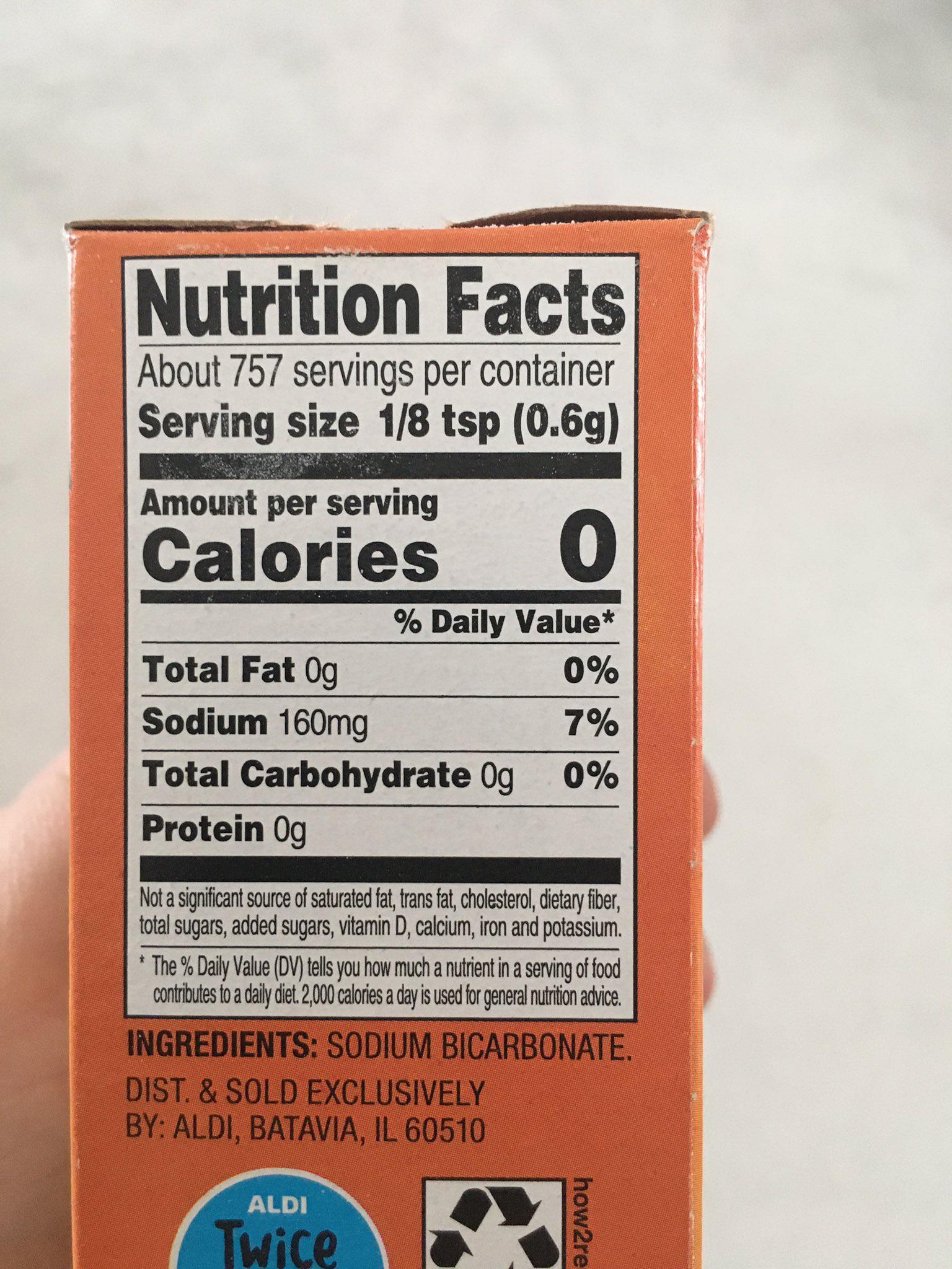 Baking Soda Calories